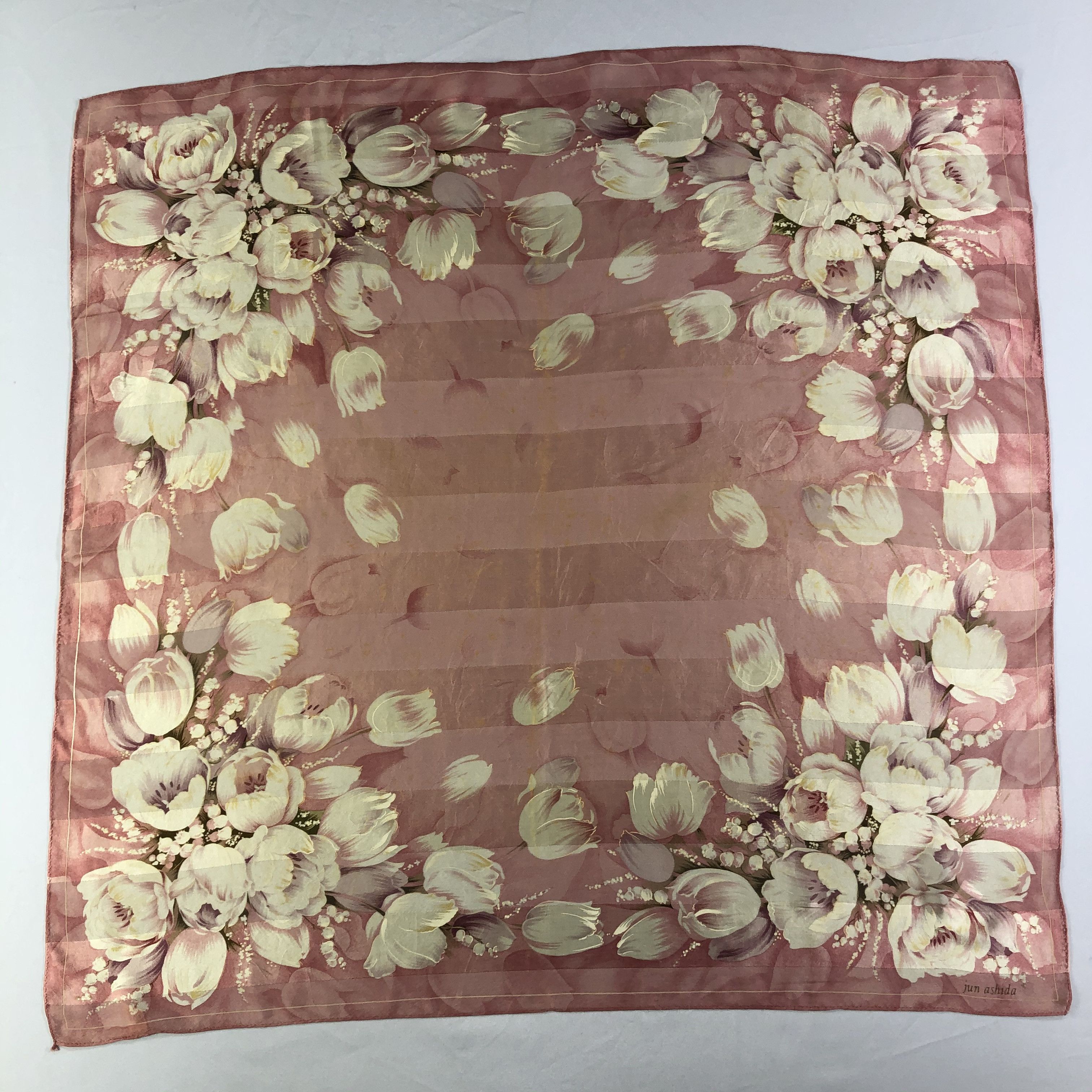 Vintage Vintage Jun Ashida Silk Scarf Size ONE SIZE - 2 Thumbnail