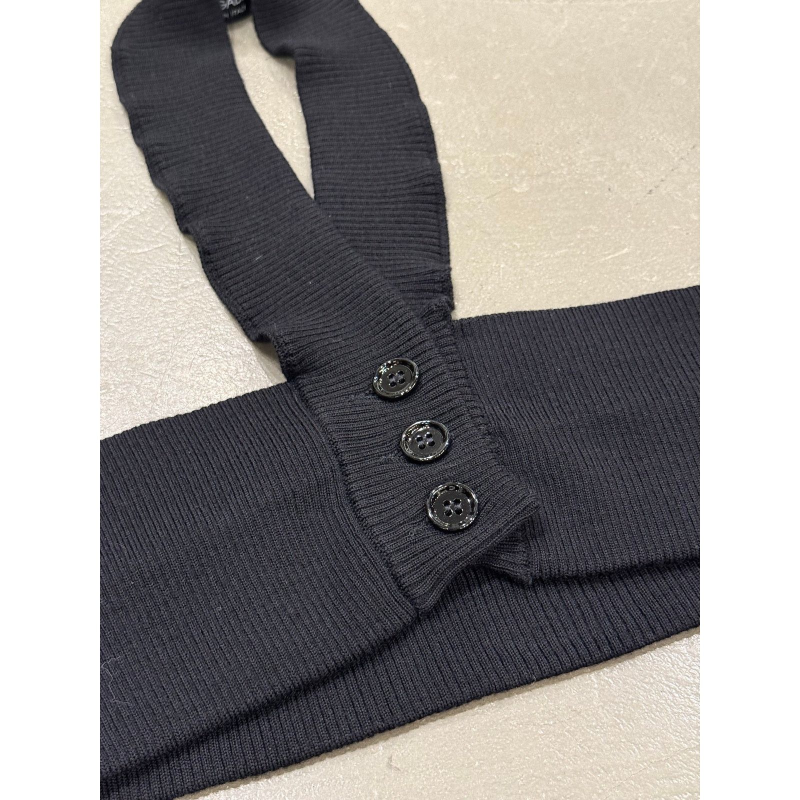 Dolce & Gabbana A/W2003 Dolce & Gabbana deconstructed wool top Size XS / US 0-2 / IT 36-38 - 5 Thumbnail