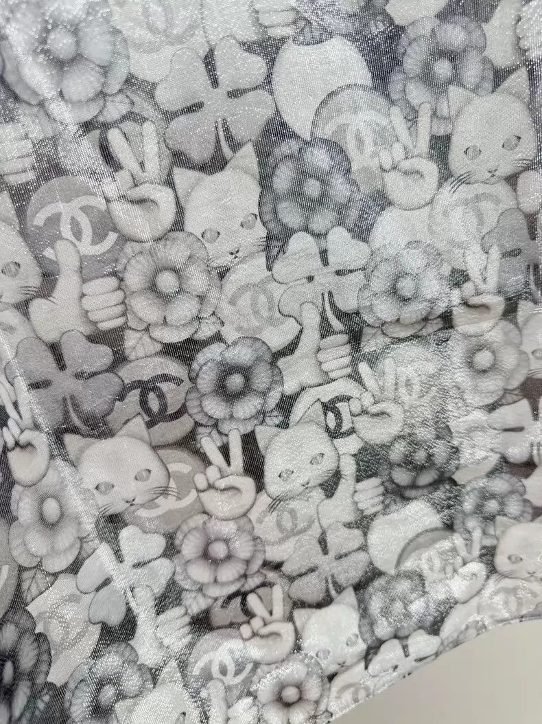 Chanel Chanel Mulberry silk full-print vest Size XXS / US 00 / IT 34 - 3 Thumbnail