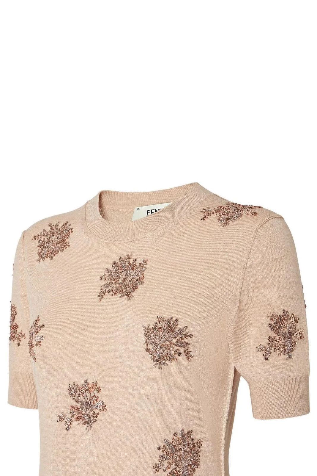 Fendi o1s1wg110526 Dress in Beige Size S / US 4 / IT 40 - 3 Thumbnail