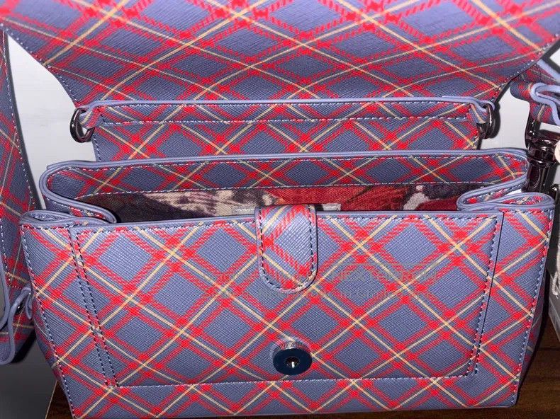 Vivienne Westwood Vivienne Westwood size os Powder blue plaid faux leather ha Size ONE SIZE - 5 Thumbnail