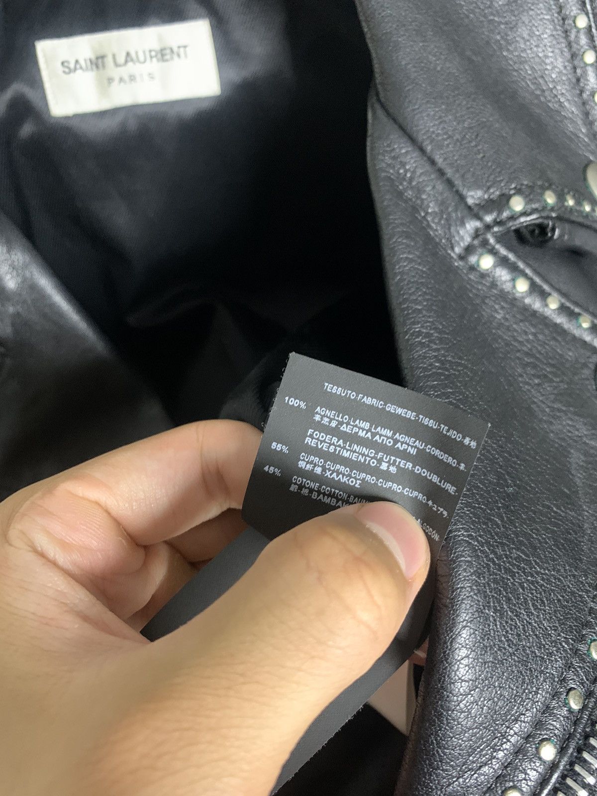 Saint Laurent Paris Saint Laurent 2014FW Studded L17 lambskin jacket Size US M / EU 48-50 / 2 - 5 Thumbnail