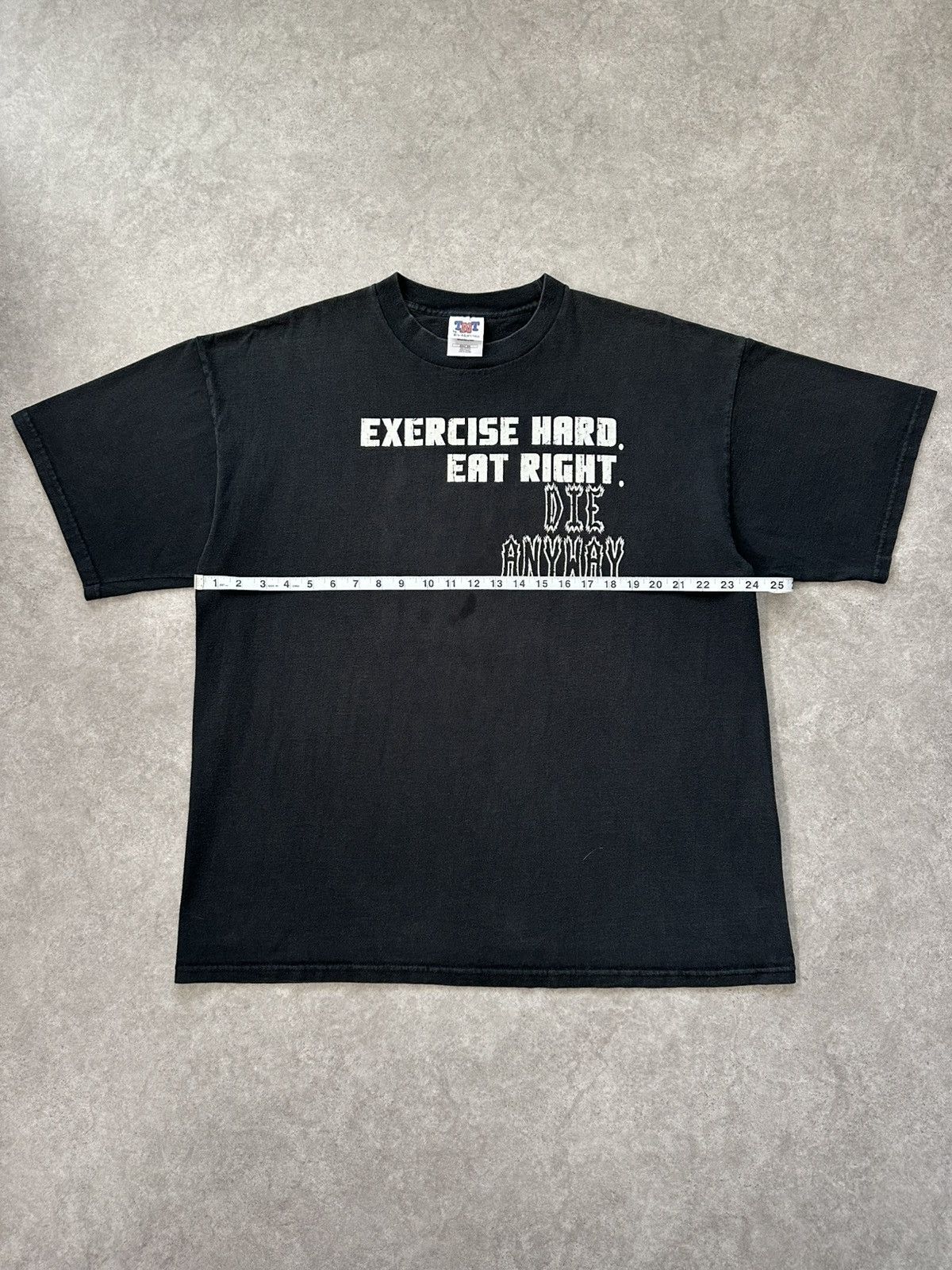Vintage Vintage Dark Humor Text Shirt Die Anyway Obscure Graphic Tee Size US XXL / EU 58 / 5 - 5 Thumbnail
