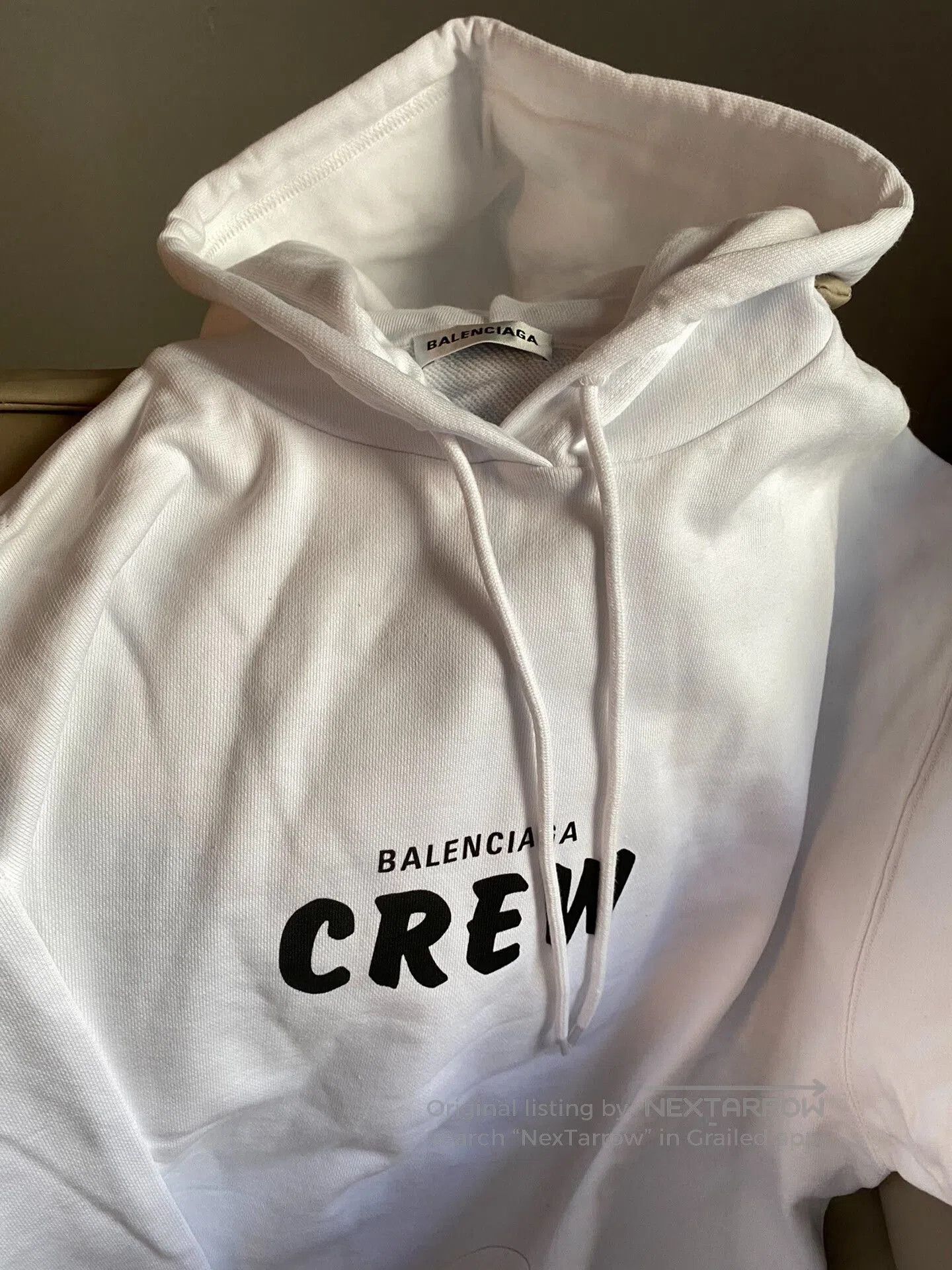 Balenciaga Balenciaga CREW White Hoodie XS. Size US XS / EU 42 / 0 - 2 Thumbnail