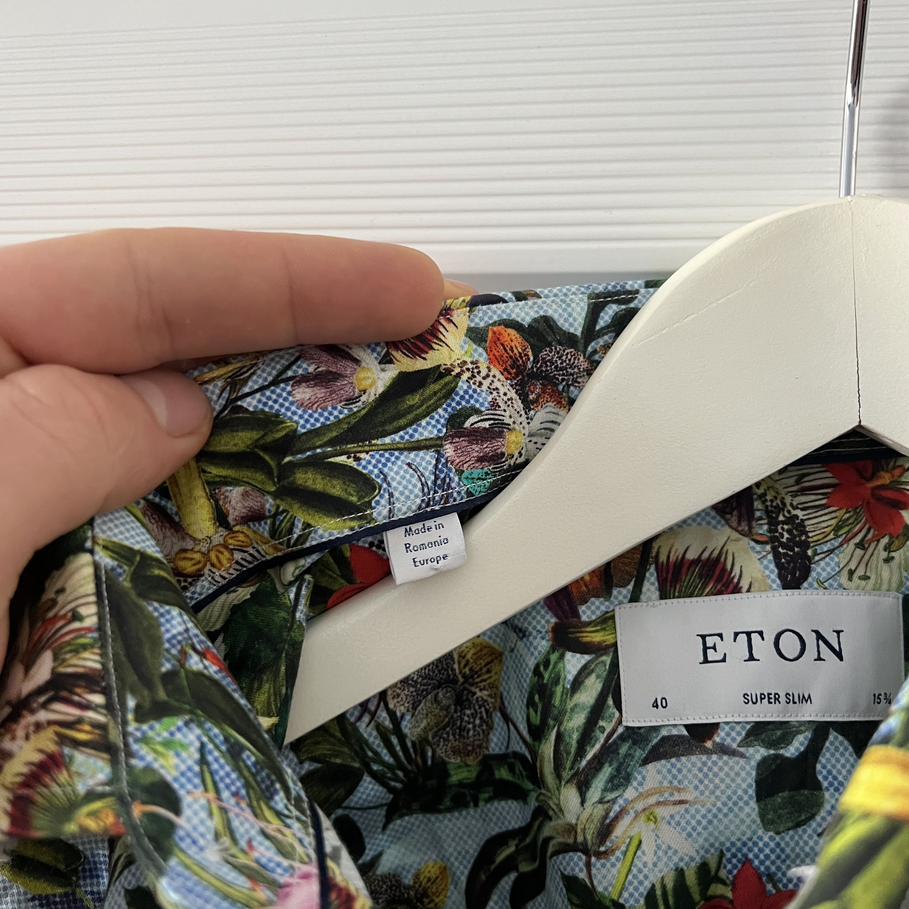 Eton Eton Signature Twill Casual Super Slim Shirt M / 40 / 15 3/4 Size US M / EU 48-50 / 2 - 7 Thumbnail