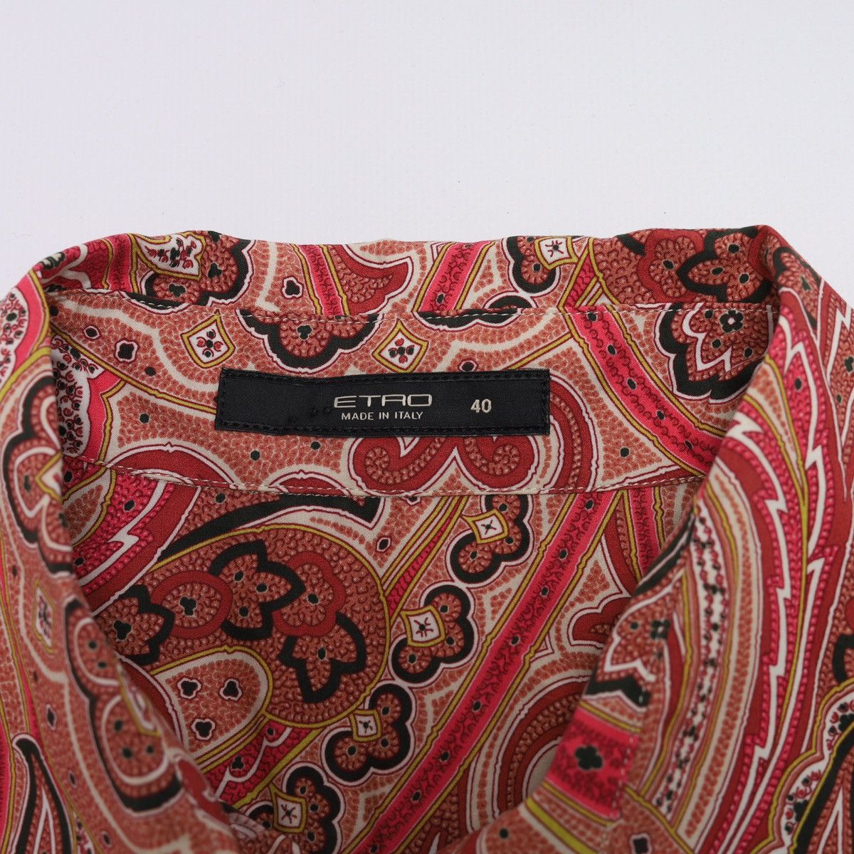 Etro Etro Milano Printed Floral Pattern Shirt Button Red Pink Size S / US 4 / IT 40 - 8 Thumbnail