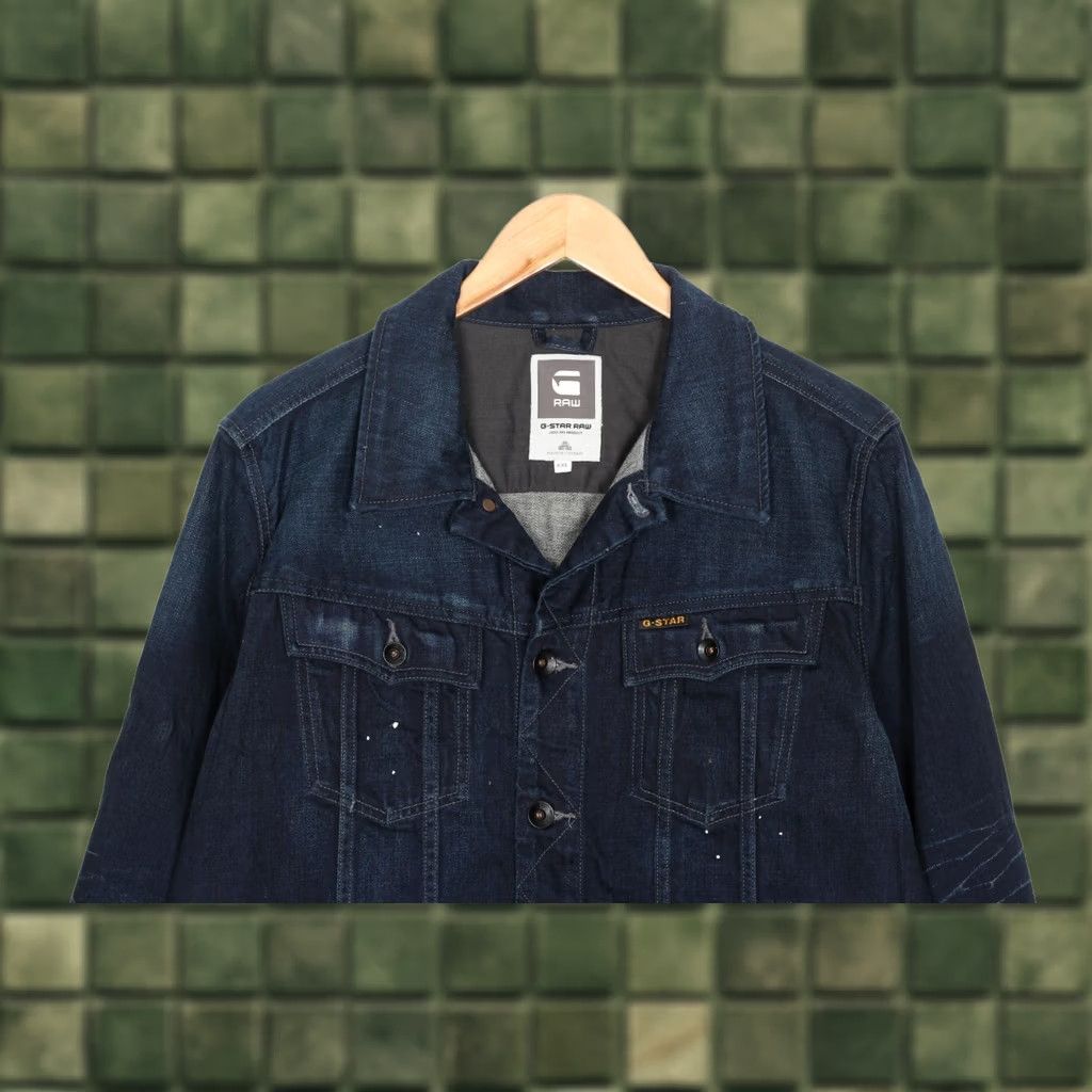 G-Star G-St ar Slim Tailor Denim Jacket Men 2XL MJ5843 Blue Denim Jacket Mens 2XL Slim Tailor Casual Jacket Blue Size US XXL / EU 58 / 5 - 1 Thumbnail