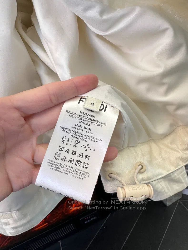 Fendi Fendi FW23 Logo Letter Full Print Hooded Zipper Jacket Coa Size S / US 4 / IT 40 - 8 Thumbnail
