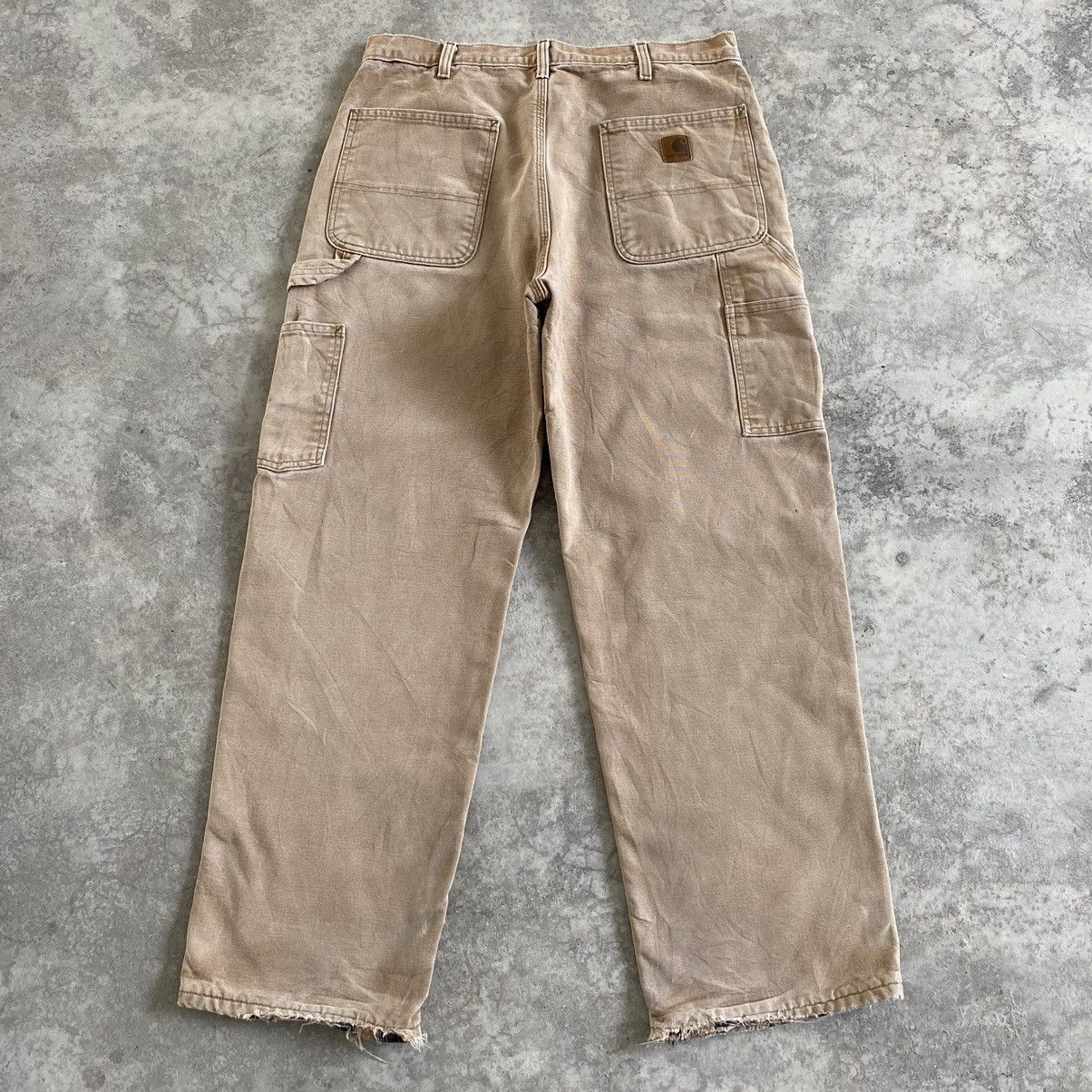 Carhartt Vintage Carhartt Blanket Lined Faded Tan Carpenter Pants Size US 34 / EU 50 - 14 Thumbnail