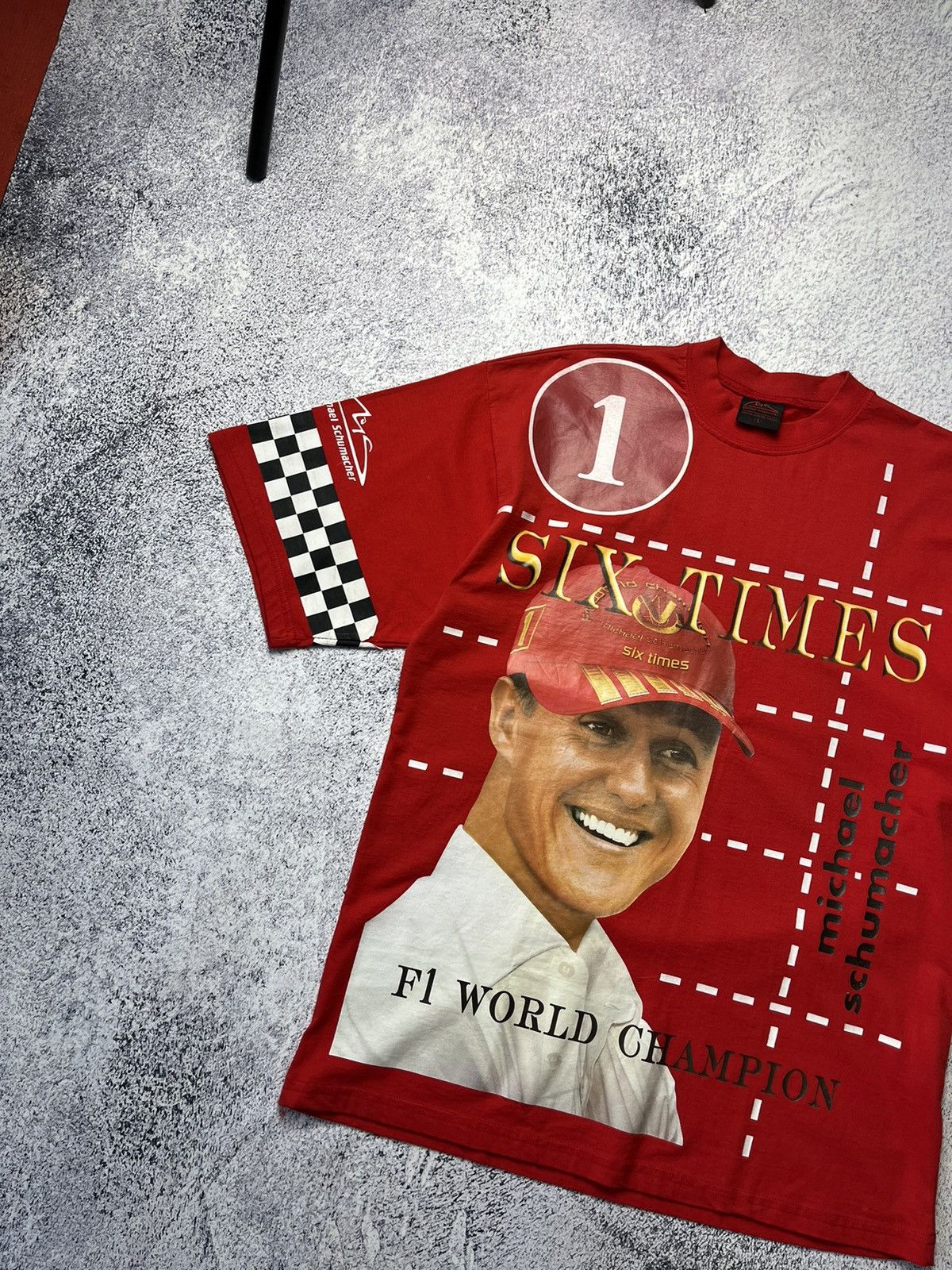 Ferrari Rare Vintage T-shirt Michael Schumacher Y2K Size US L / EU 52-54 / 3 - 6 Thumbnail