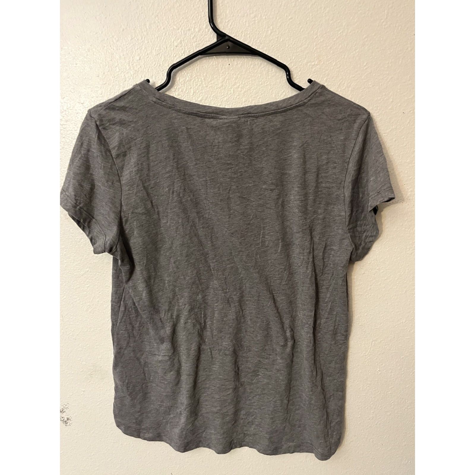 H&M VINTAGE H&M T-Shirt Women Small Gray Cotton Blend Short Sleeve Casual Basic All Seasons Size S / US 4 / IT 40 - 3 Thumbnail