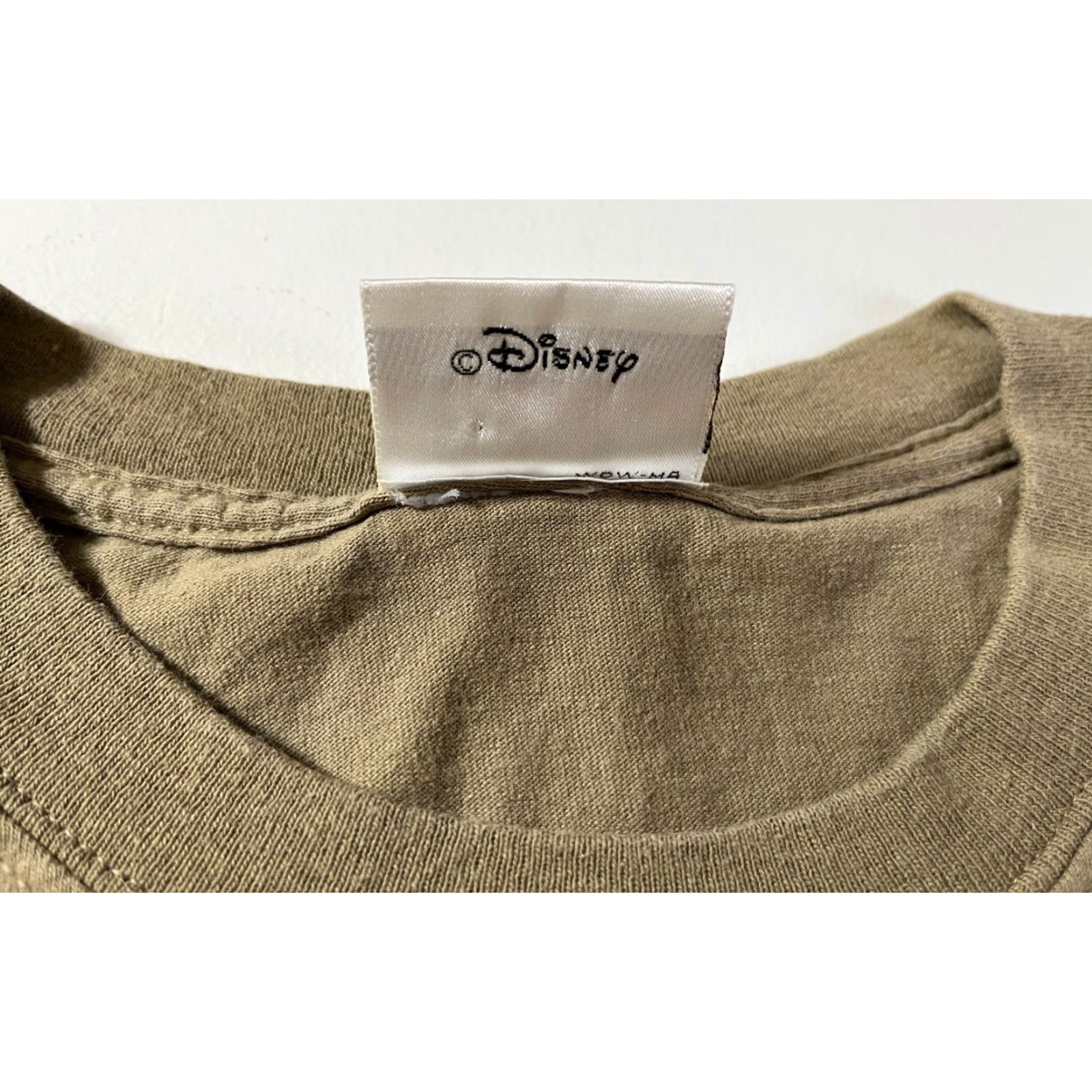 Disney VINTAGE Walt Disney World T-Shirt Grumpy Sz L Adult Unisex Khaki Brown 90s Cartoon Mens Size US L / EU 52-54 / 3 - 7 Thumbnail