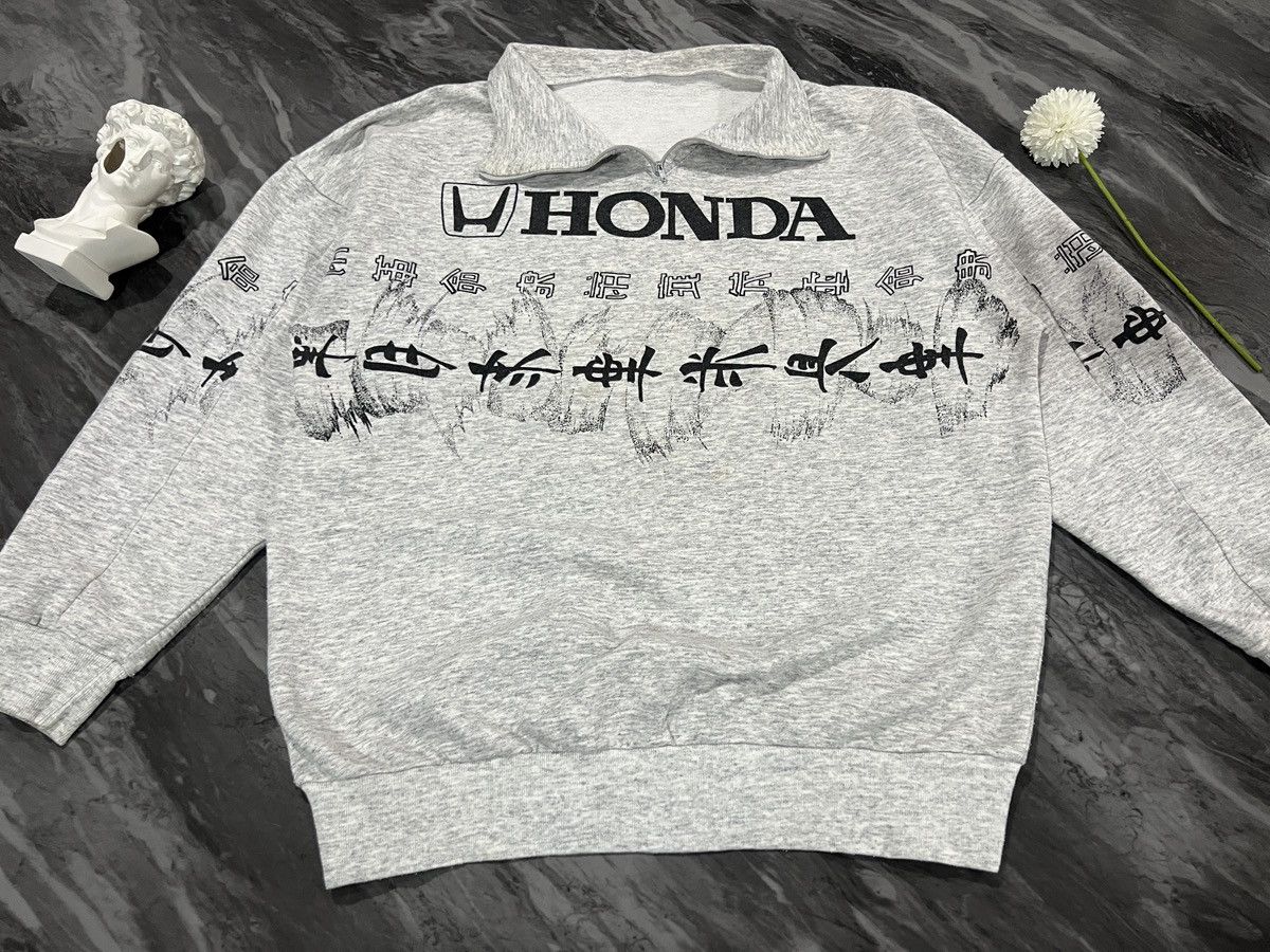 Honda Honda : Half Zipper Japan Font Pattern Size US L / EU 52-54 / 3 - 2 Thumbnail