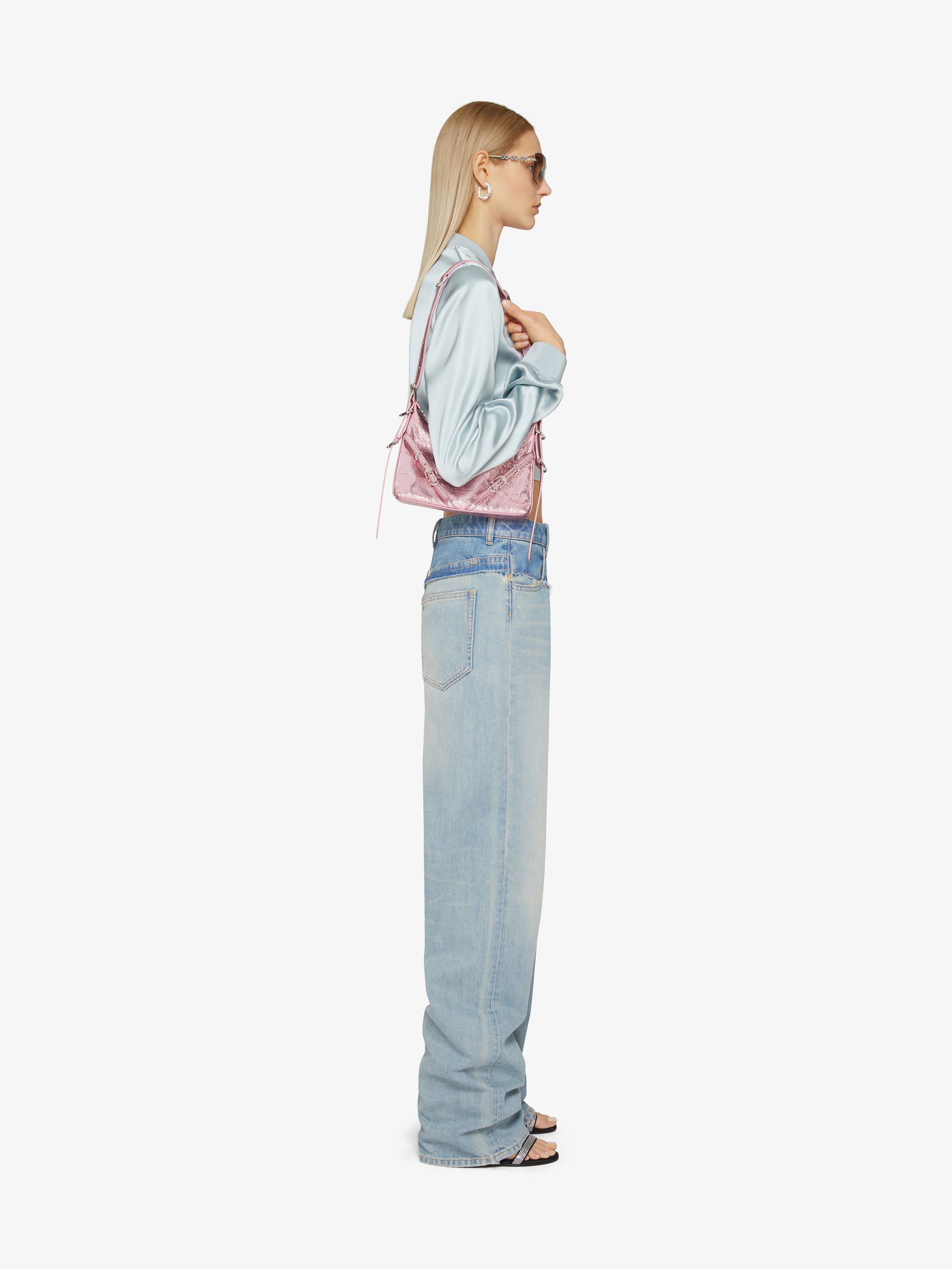 Givenchy o1mle0325 Big Mix Denim Jeans in Pale Blue Size 28" / US 6 / IT 42 - 3 Thumbnail