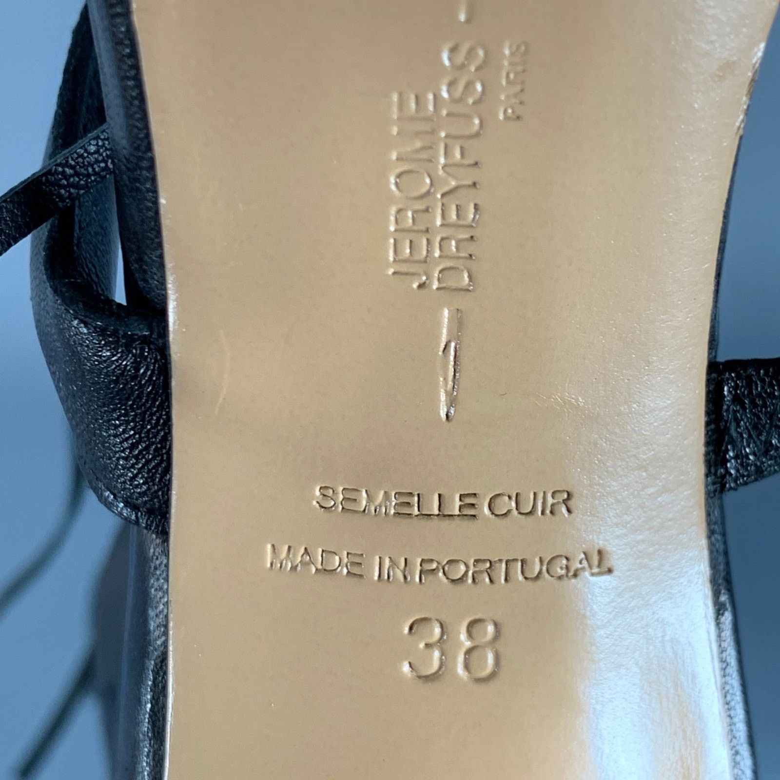 Jerome Dreyfuss JEROME DREYFUSS Size 7 Black Leather Fringed Stiletto Pumps Size US 7 / IT 37 - 8 Thumbnail