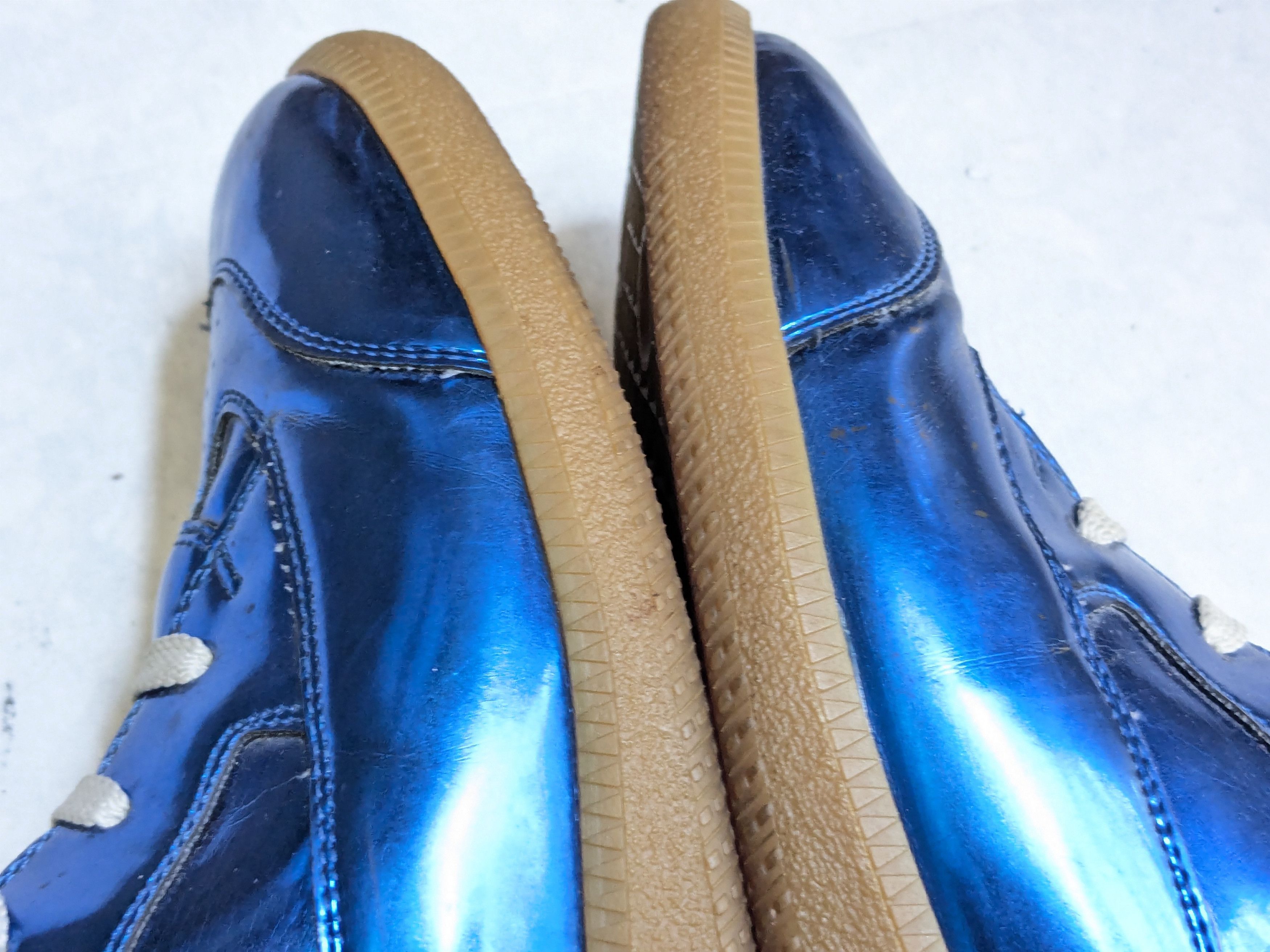 Maison Margiela Maison Margiela High Top Sneakers Blue 12 45 Leather Size US 12 / EU 45 - 11 Thumbnail