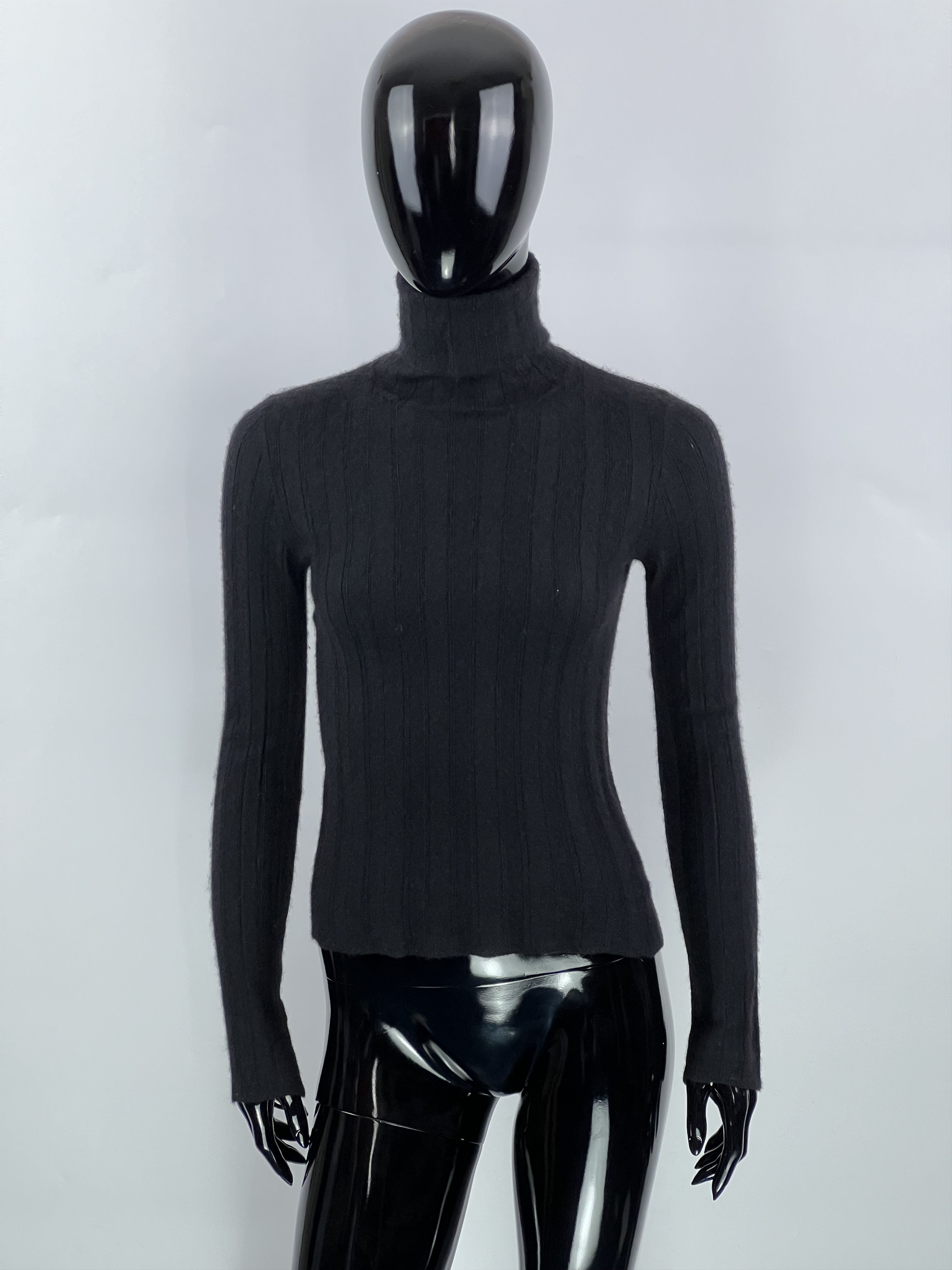 Vintage VTG Lamberto Losani Cashmere Silk Turtleneck Sweater Size S Size S / US 4 / IT 40 - 1 Thumbnail