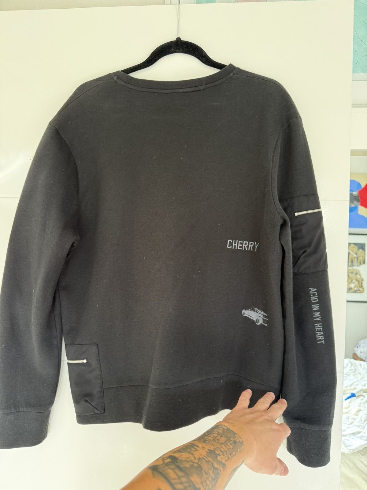 Tim Coppens Tim Coppens Embroidered Zip Pocket Sweater Size US M / EU 48-50 / 2 - 2 Thumbnail