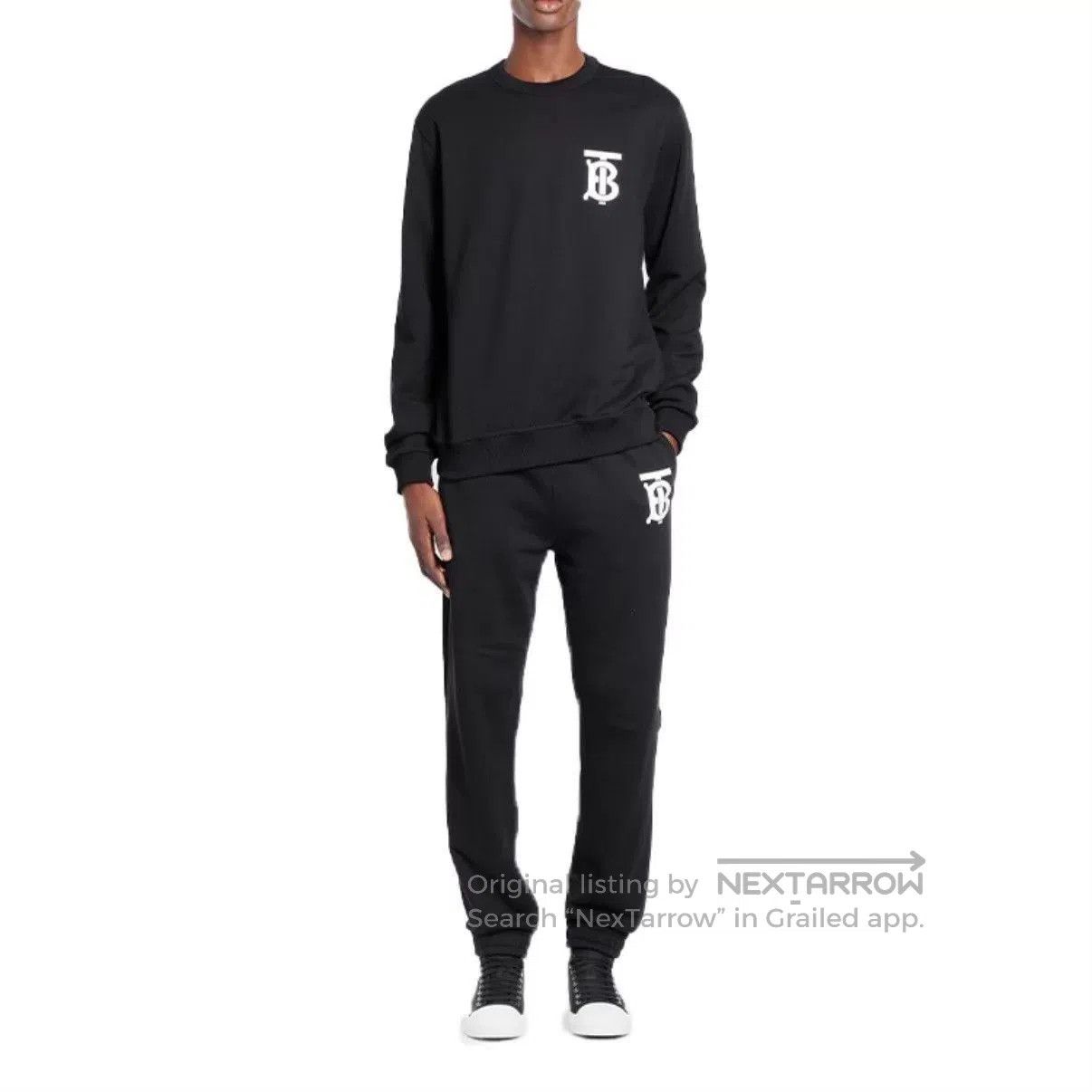 Burberry Black Jogger Sweatpants with Logo. Size US 32 / EU 48 - 7 Thumbnail