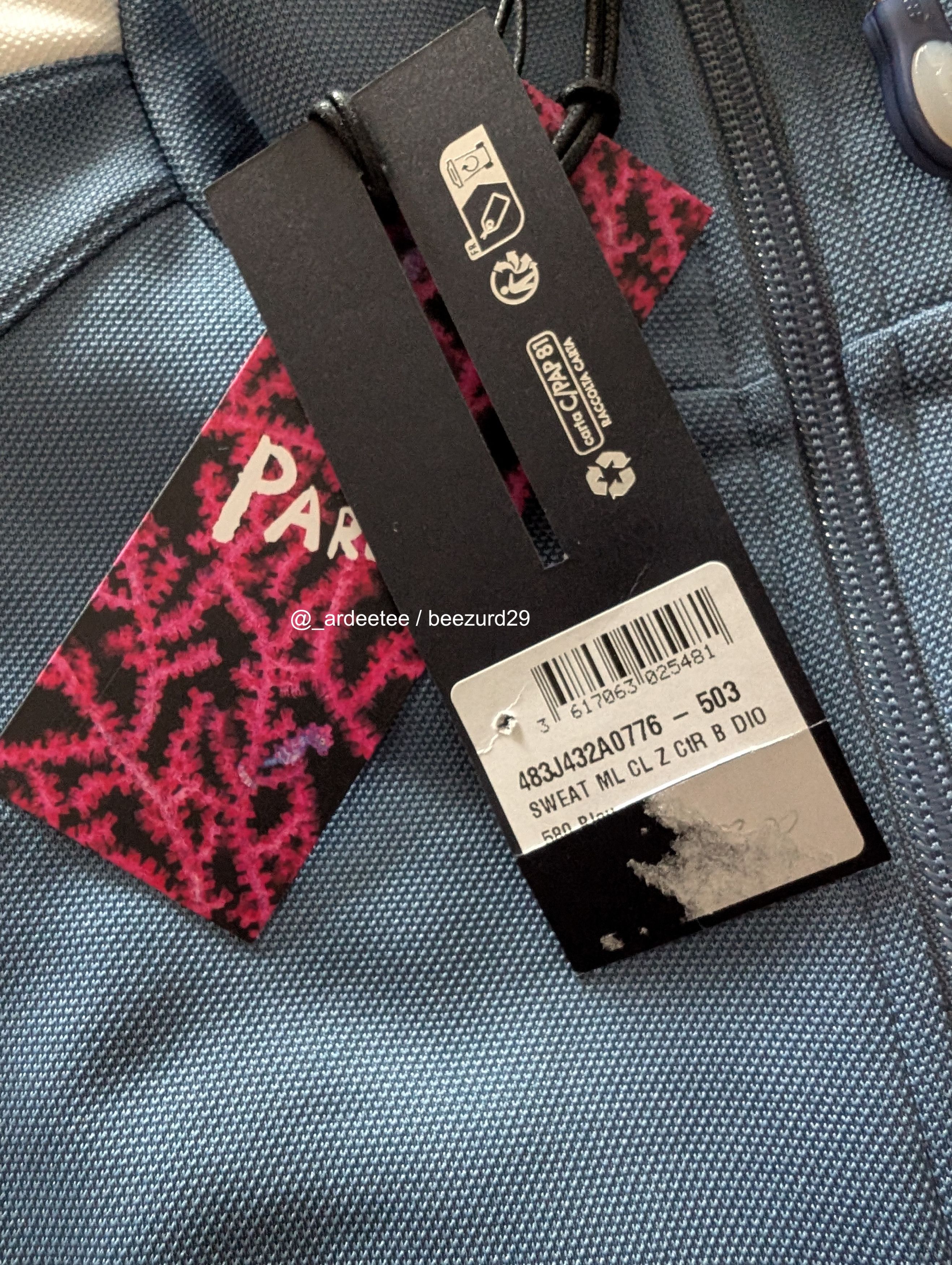 Dior $2600 DIOR x PARLEY CAPSULE TRACK JACKET Size US M / EU 48-50 / 2 - 12 Thumbnail