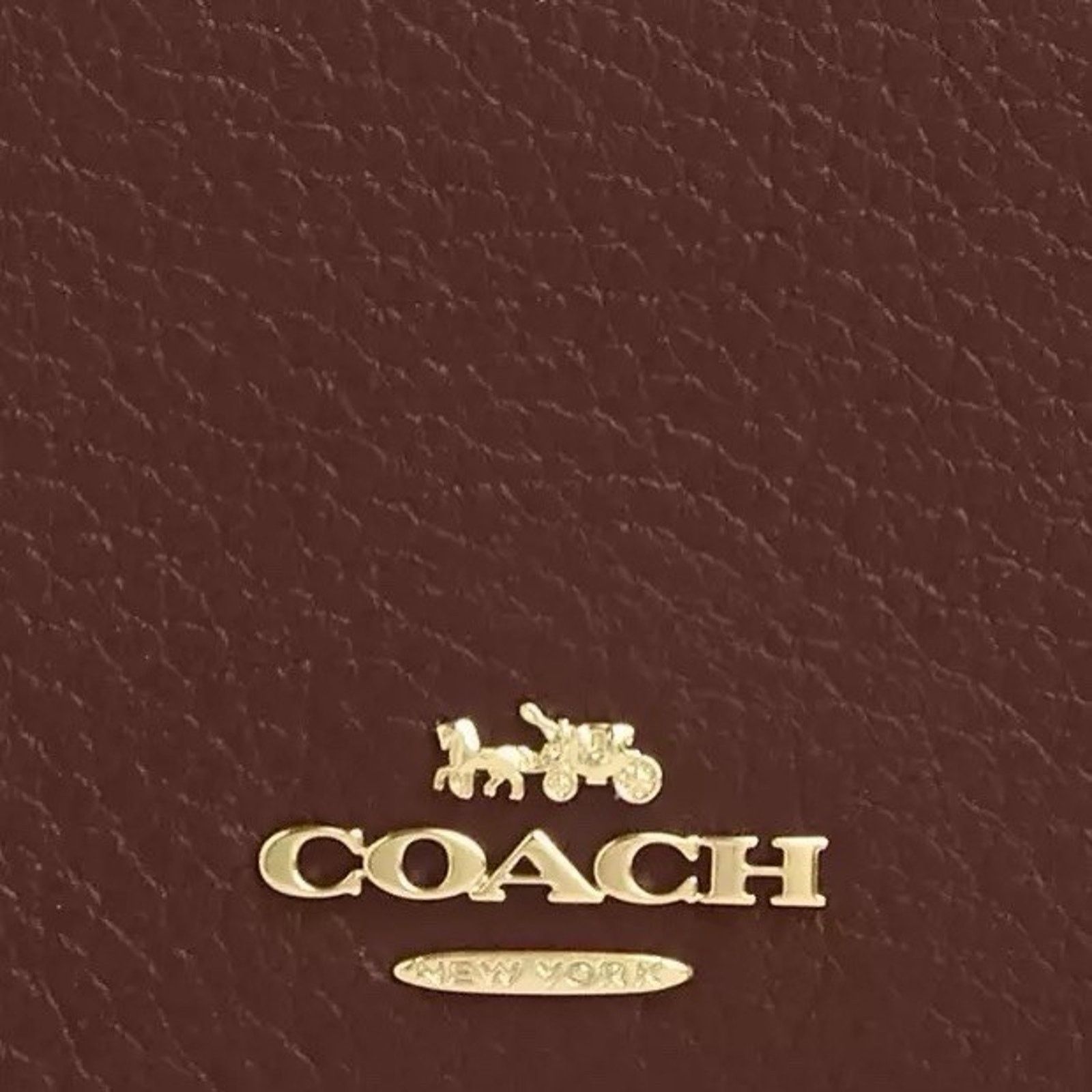 Coach NWT Coach Card Holder Wallet CZ034 Gold/Tan/Brown Size ONE SIZE - 10 Thumbnail