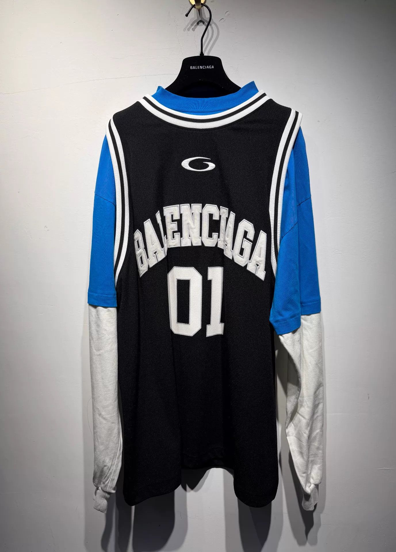 Balenciaga Balenciaga 01 Jersey Layered Long-Sleeve Tee US 2 Size US M / EU 48-50 / 2 - 1 Thumbnail