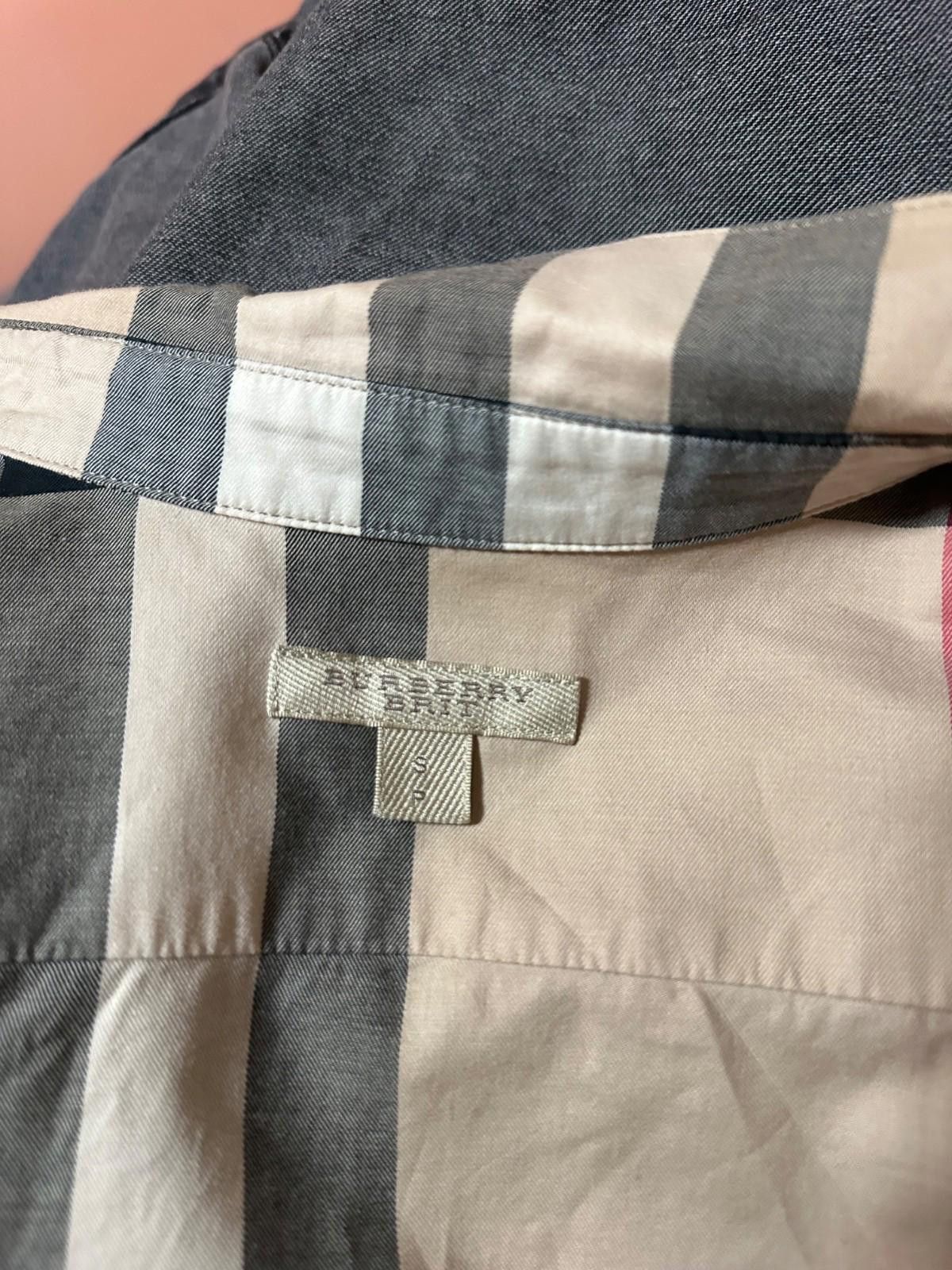 Burberry Burberry Brit Nova Check Button Down Long Sleeve Shirt Sz S Size S / US 4 / IT 40 - 7 Thumbnail