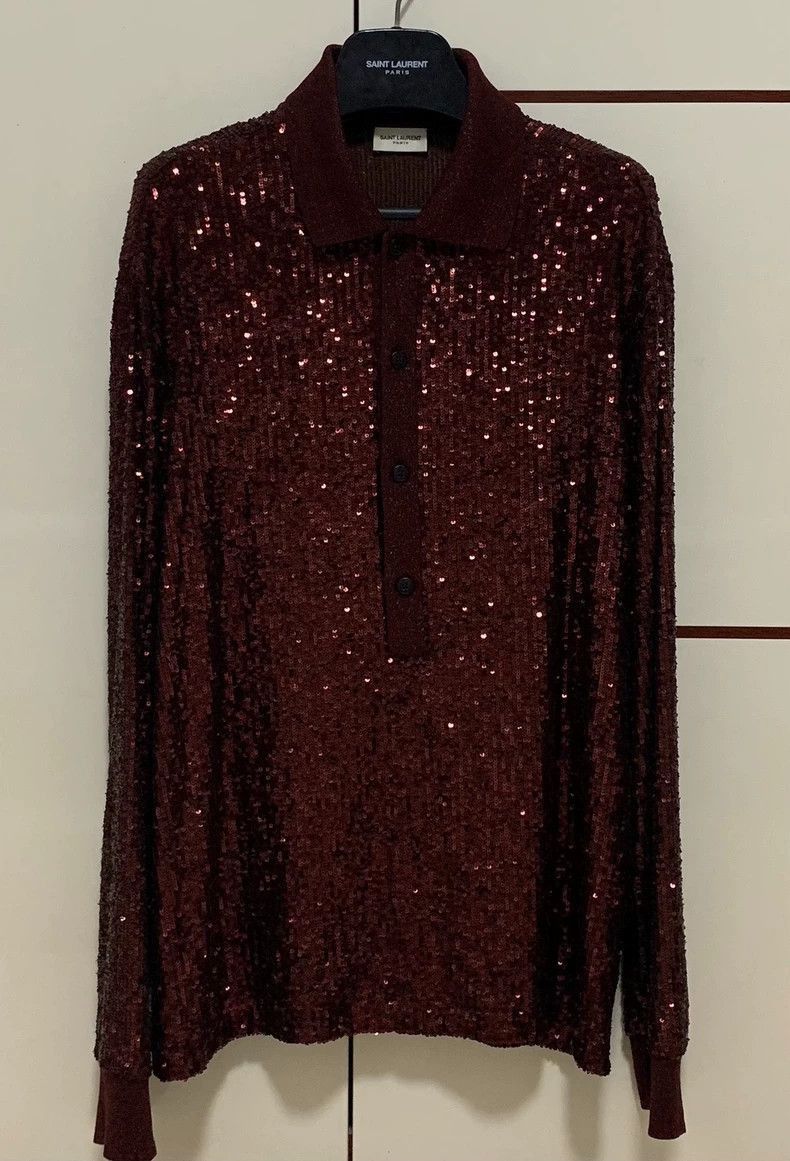 Other Saint Laurent 21FW Sequin Shirt- Size US L / EU 52-54 / 3 - 1 Thumbnail