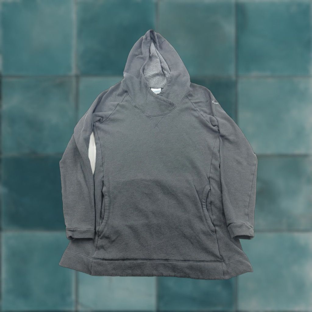 Vintage VINTAGE Columbia Hoodie Sweatshirt Women’s Large Gray Pullover Funnel Neck Size L / US 10 / IT 46 - 1 Thumbnail