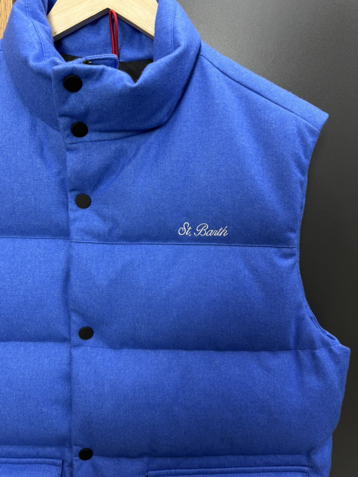 MC2 Saint Barth MC2 Saint Barth Down Padded Wool Vest Size L Size US L / EU 52-54 / 3 - 3 Thumbnail