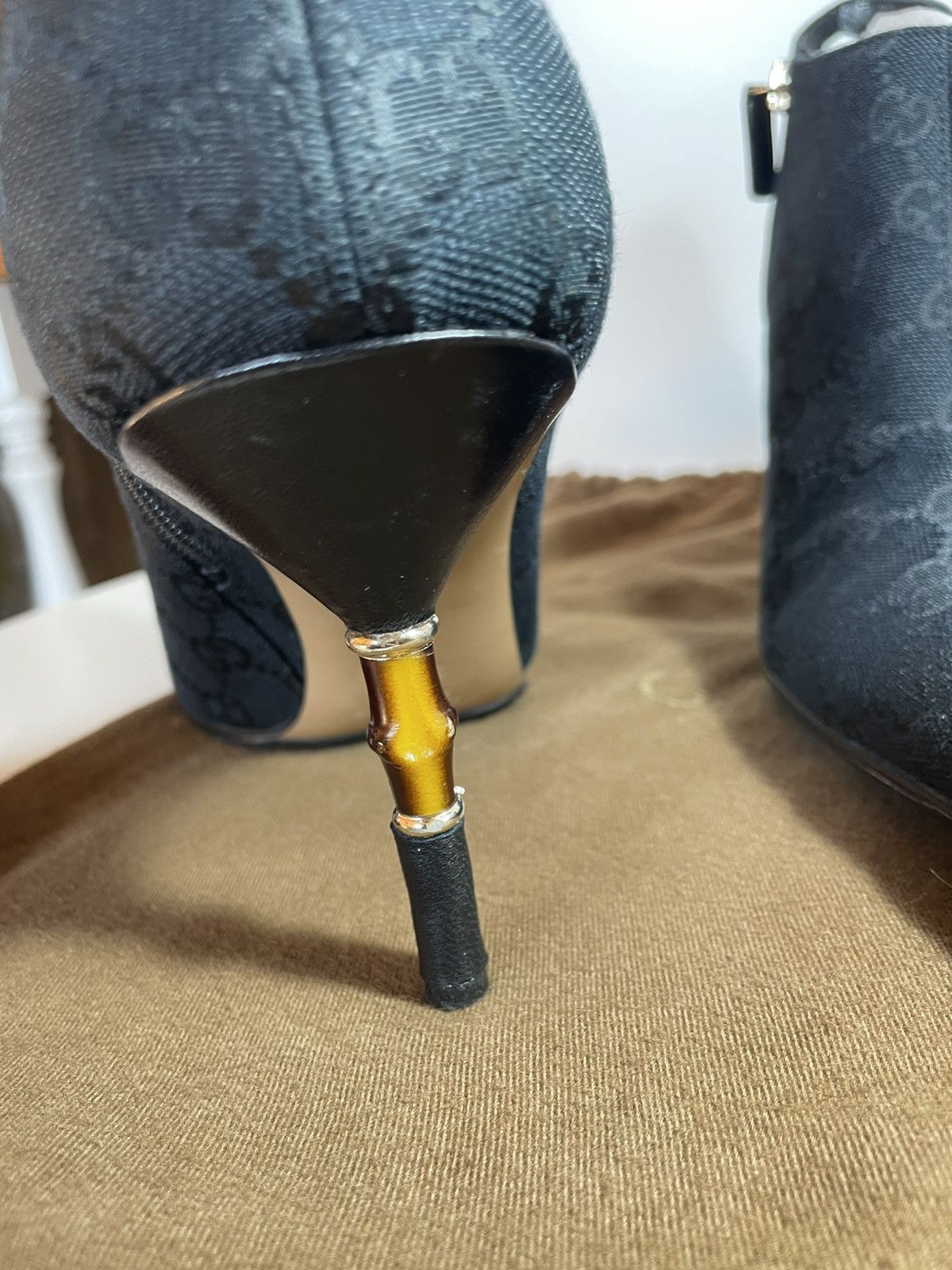 Gucci Rare Gucci by Tom Ford Ankle Boots Logo Canvas Size US 9 / IT 39 - 15 Thumbnail