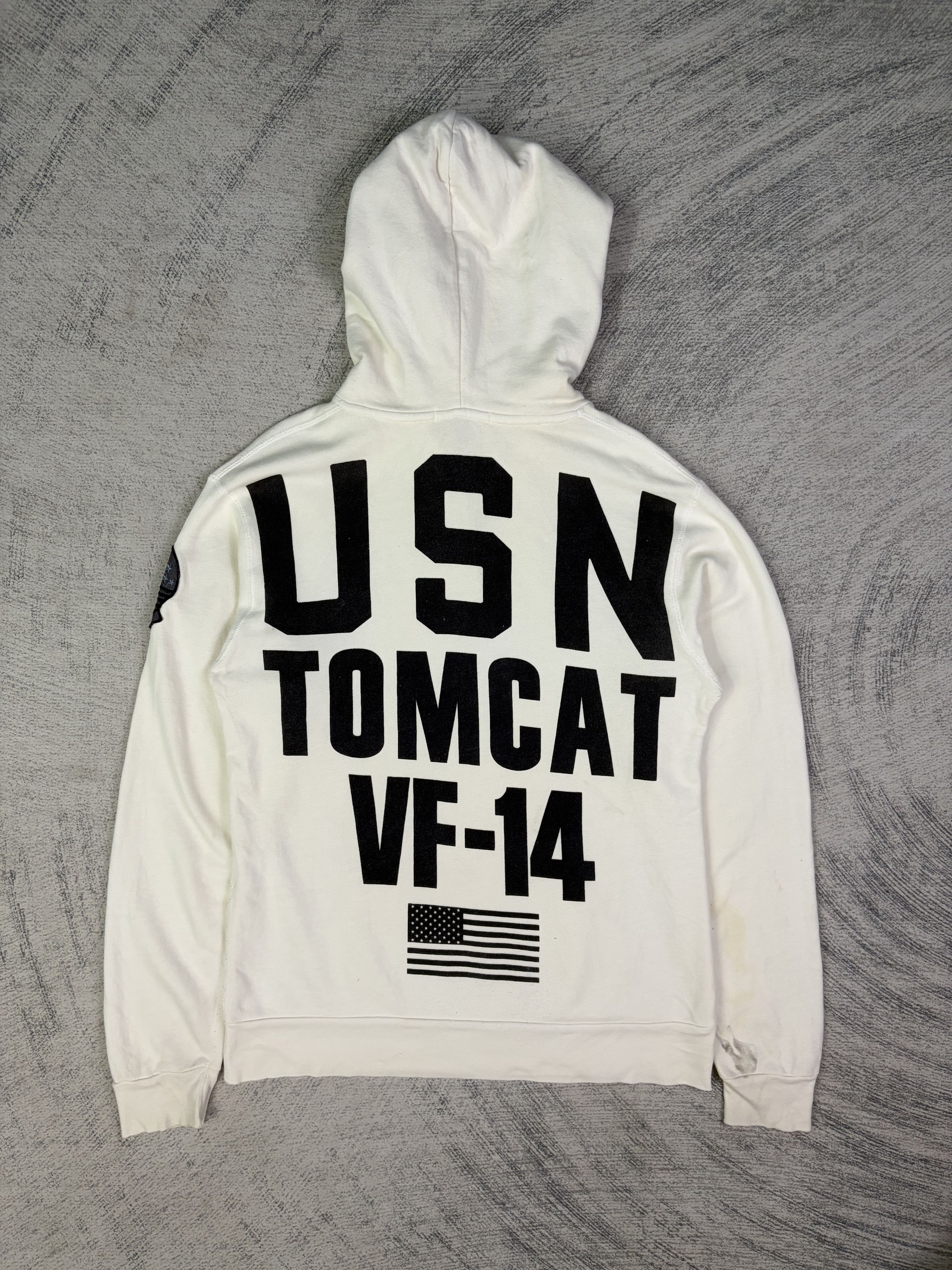 Avirex Avirex Type Blue USN Tomcat VF-14 Pullover Hoodie Size US S / EU 44-46 / 1 - 1 Thumbnail