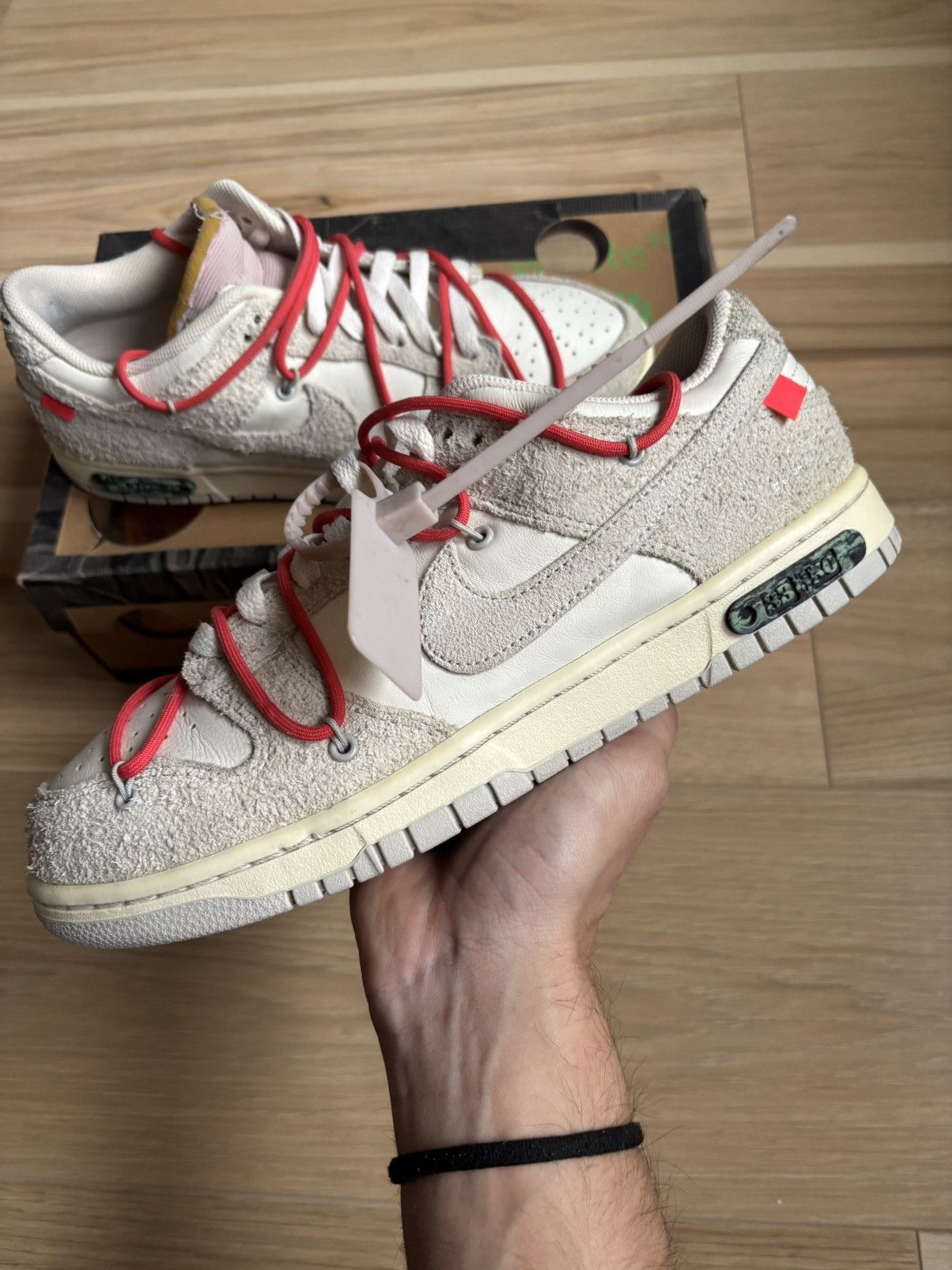 Nike × Off-White Off-White dunk low lot 33 Size US 9.5 / EU 42-43 - 1 Thumbnail