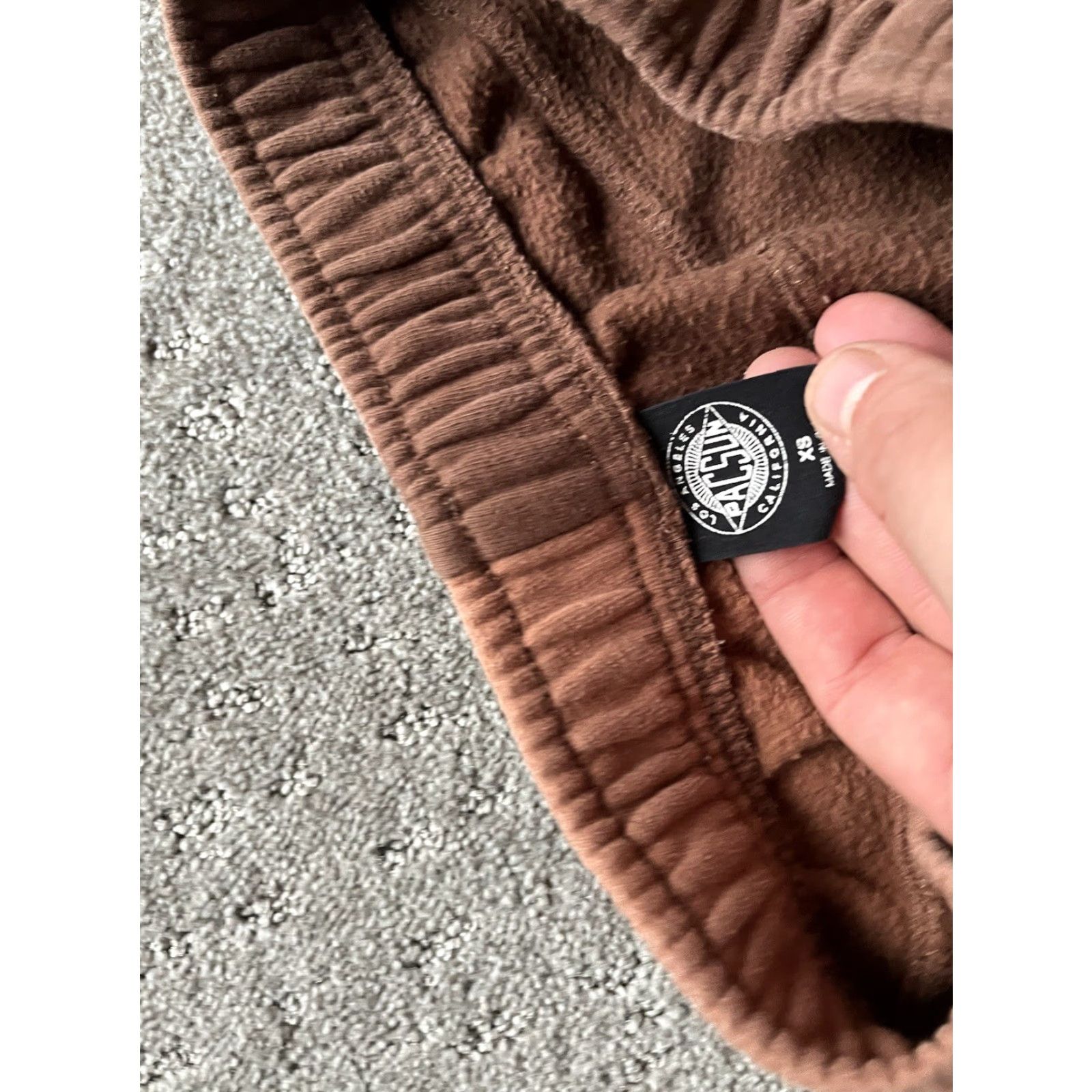 Pacsun VINTAGE PacSun Sweat Jogger Pants Womens XS Brown 2 Tone Fleece Logo Casual Activewear Size 26" / US 2 / IT 38 - 5 Thumbnail