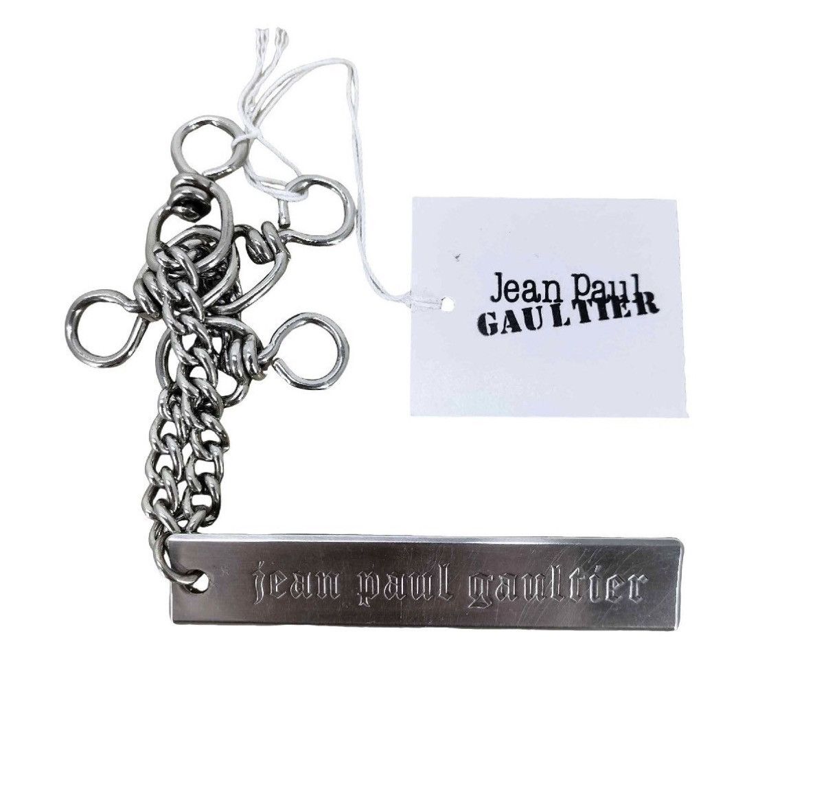 Jean Paul Gaultier Jean Paul Gaultier Metal Plate Key Ring Chain Size ONE SIZE - 1 Thumbnail