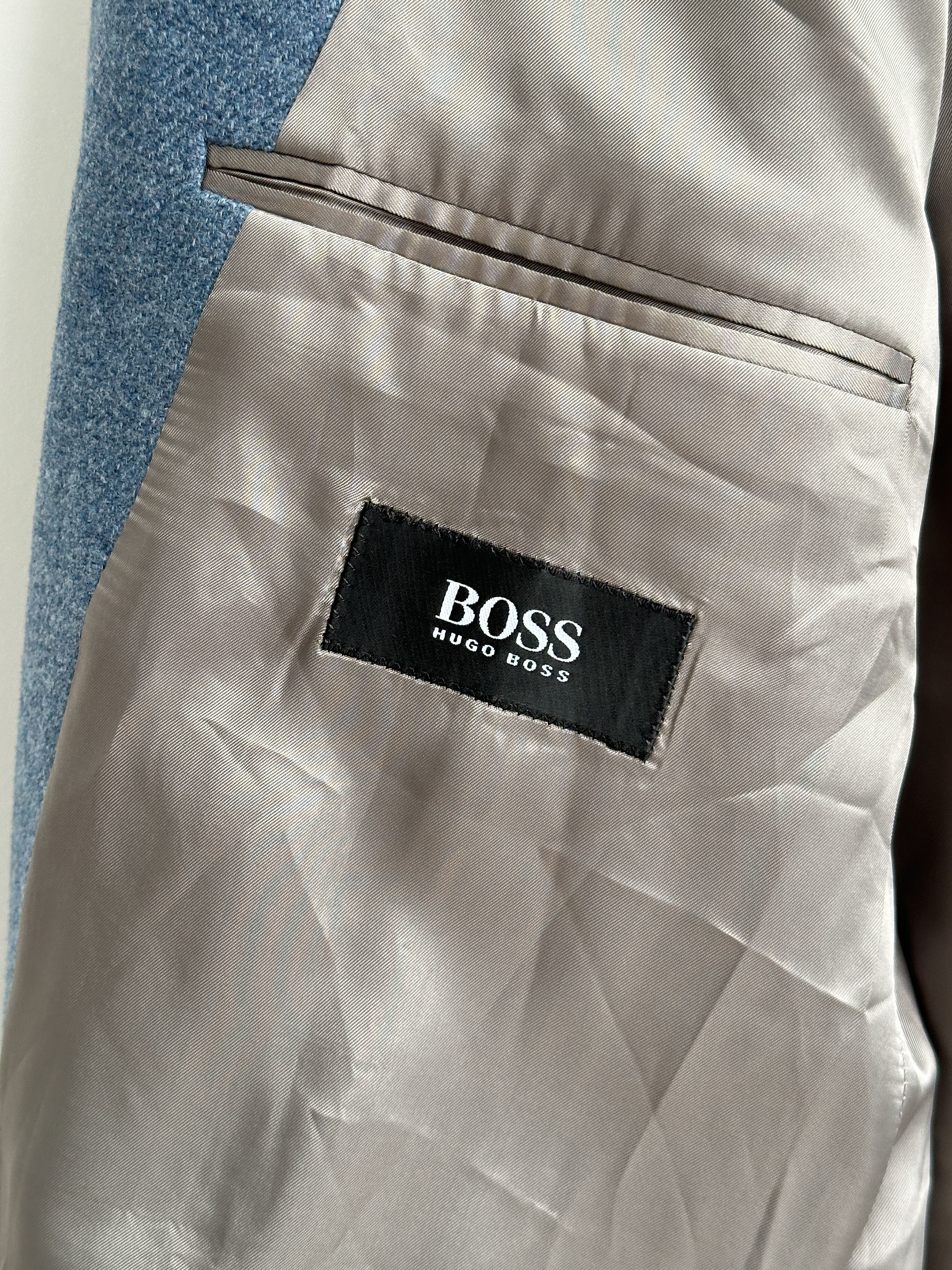 Hugo Boss Vintage Hugo Boss Loro Piana Blue Blazer Size 48R - 8 Thumbnail
