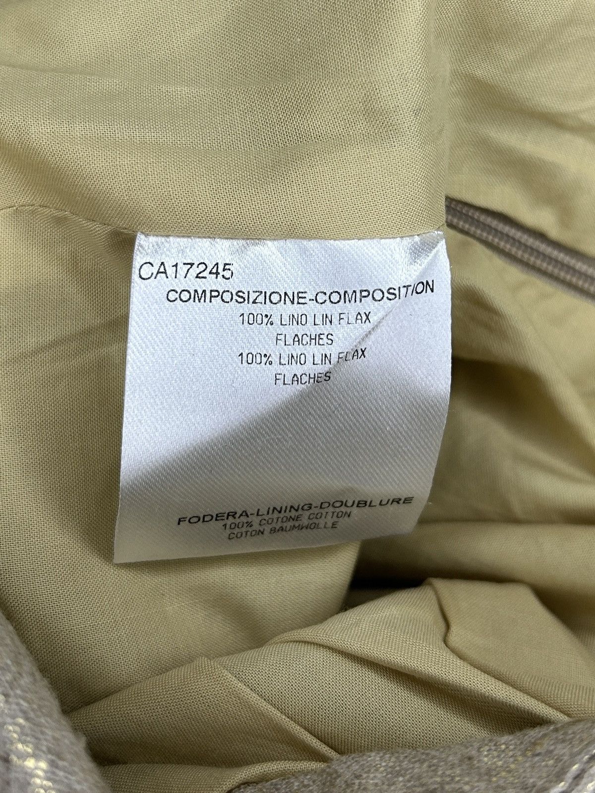 Alexander McQueen S/S 06 Gold Linen Skirt Size 26" / US 2 / IT 38 - 13 Thumbnail