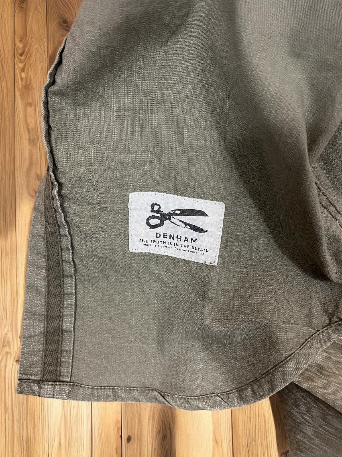 DENHAM Denham Uniform khaki denim shirt size S Size US S / EU 44-46 / 1 - 6 Thumbnail