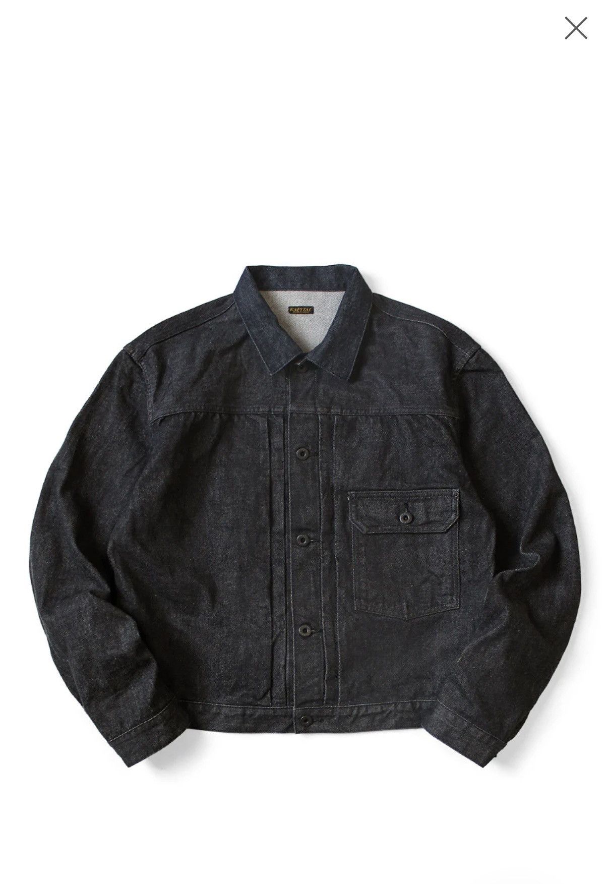 Kapital Kapital 14oz Type 1 Black Denim Jacket Size US L / EU 52-54 / 3 - 6 Thumbnail