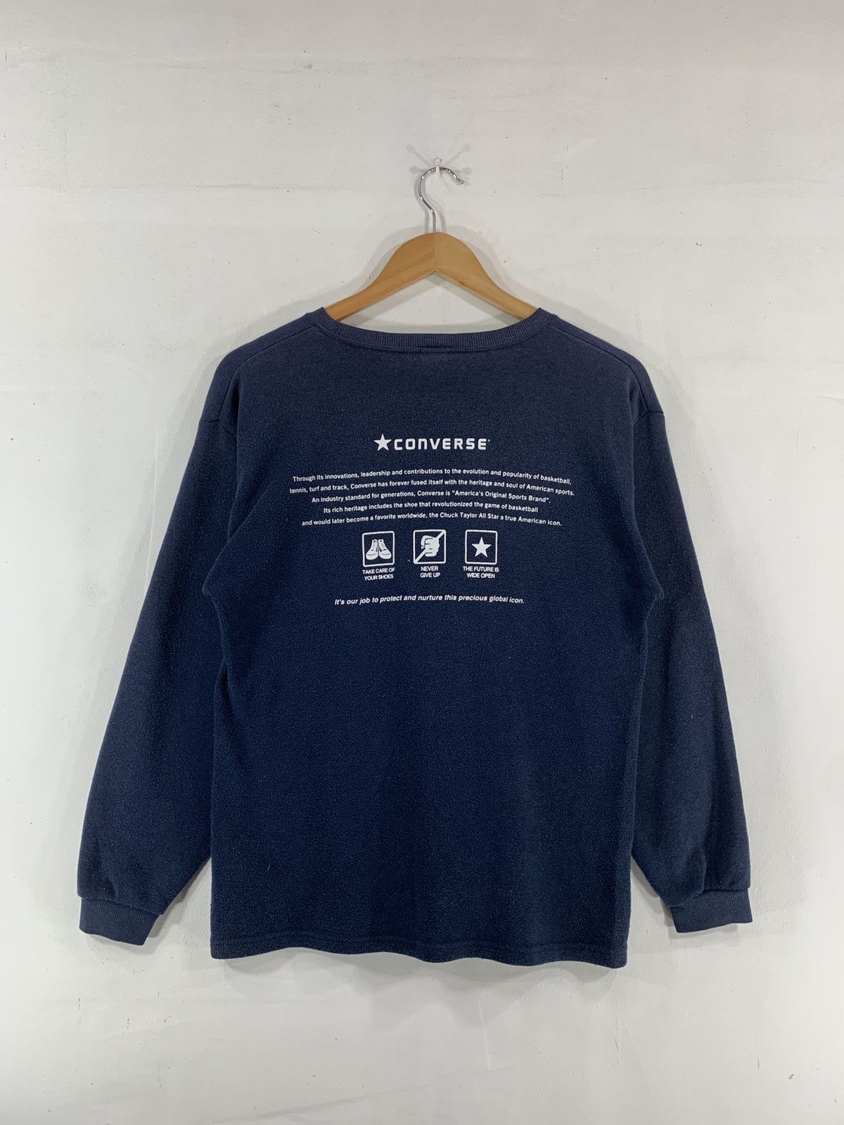 Converse × Vintage Converse All Star Sweatshirt Size US M / EU 48-50 / 2 - 2 Thumbnail