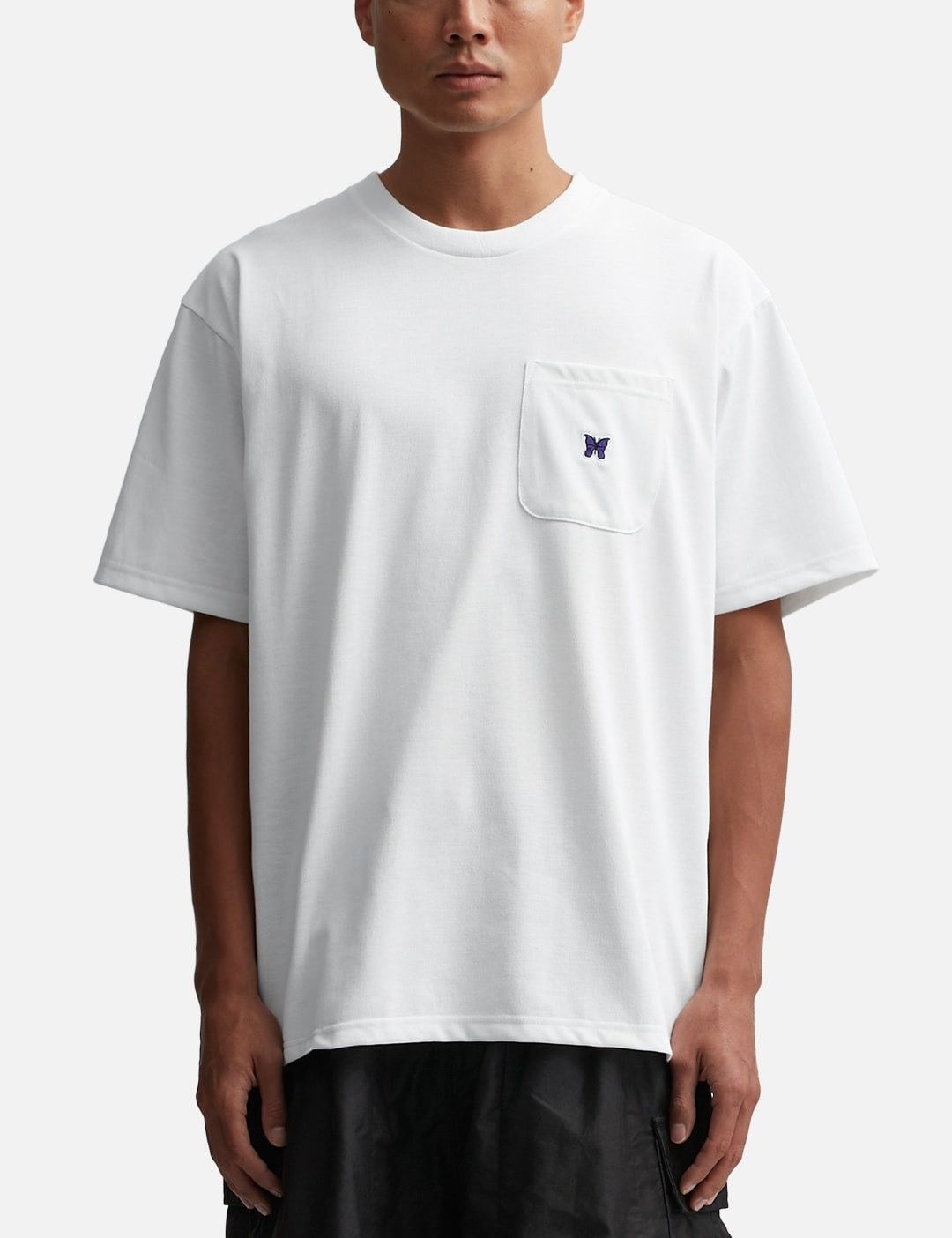 Needles o1y0225 Logo T-Shirt in White Size US XS / EU 42 / 0 - 3 Thumbnail