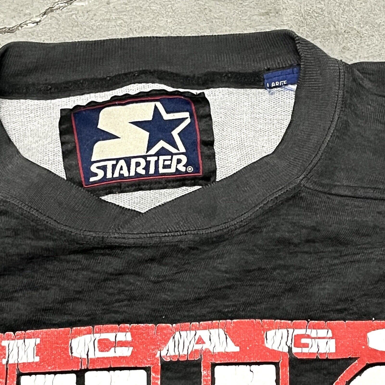 Starter VTG 1990’S Starter NBA Chicago Bulls Crewneck Sweatshirt XL Size US XL / EU 56 / 4 - 12 Thumbnail