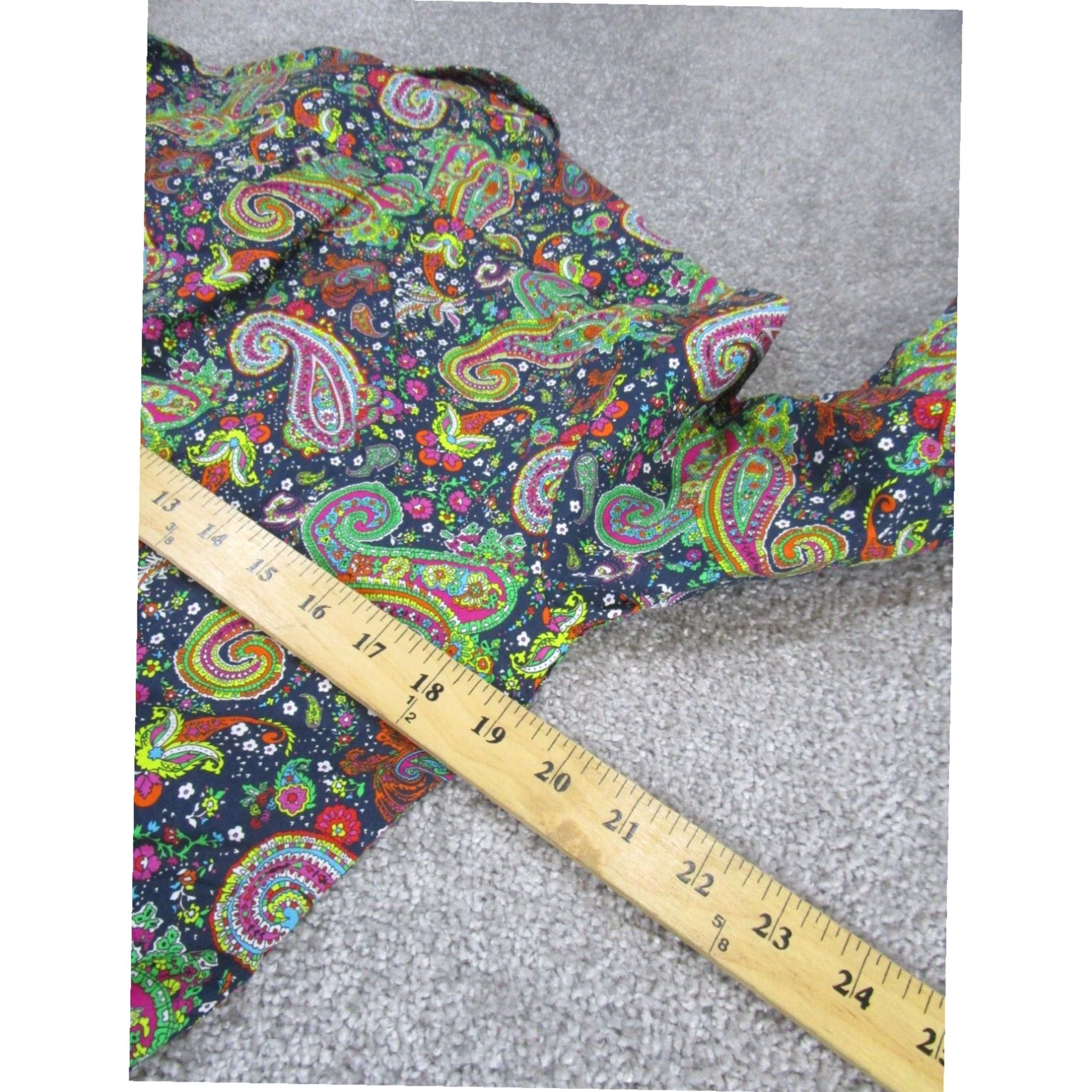 Jared Lang Jared Lang Mens Small Navy Blue Floral Button Up Shirt Size US S / EU 44-46 / 1 - 5 Thumbnail