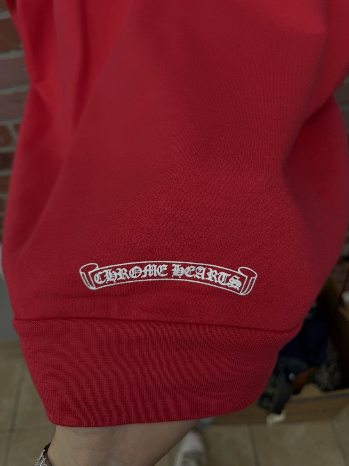 Chrome Hearts Chrome Hearts Red Stencil Web Hoodie Size XL (NEW) Size US XL / EU 56 / 4 - 9 Thumbnail