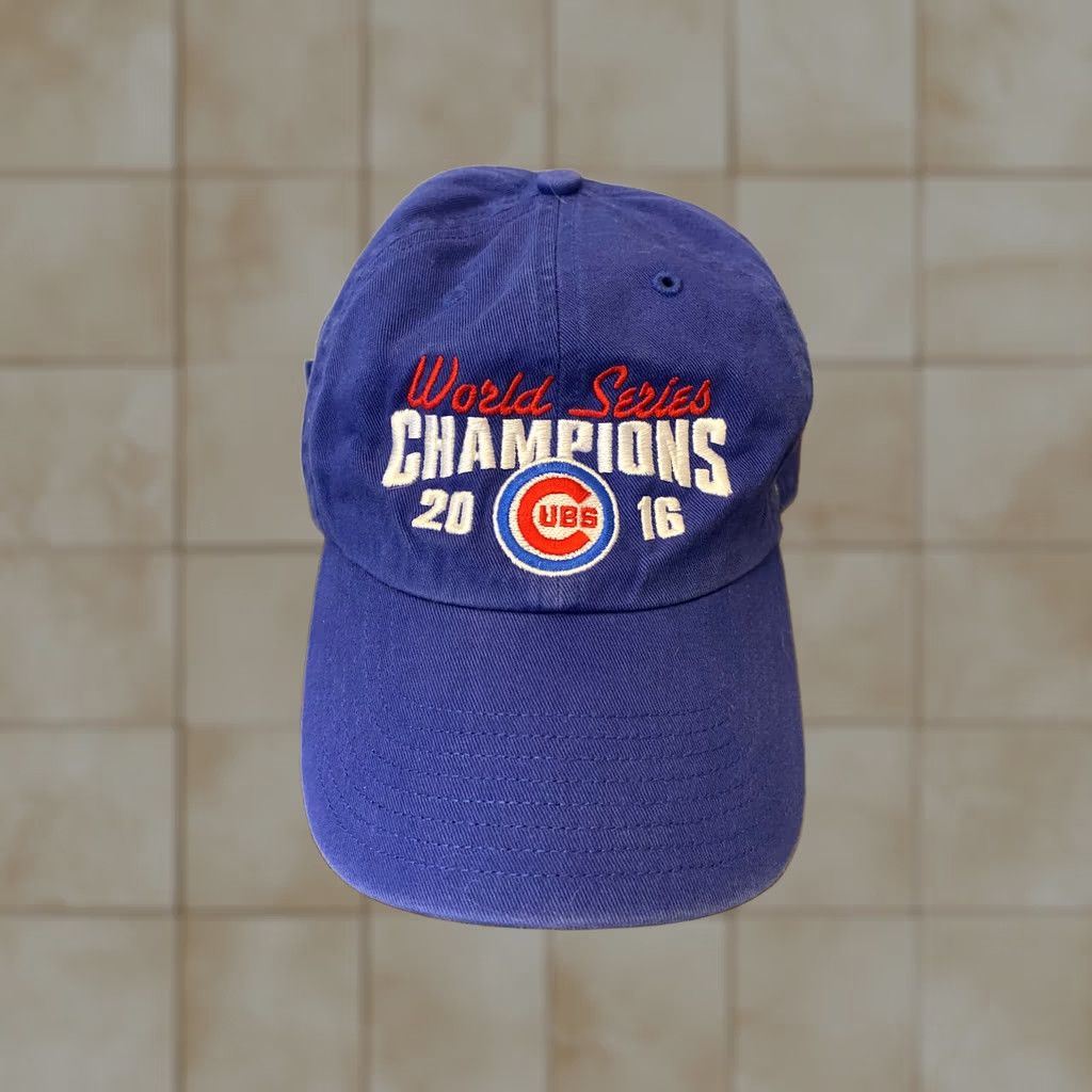 Vintage VINTAGE Chicago Cubs World Series Champions 2016 MLB 47 Hat Adjustable Strapback OS Mens Size ONE SIZE - 1 Thumbnail