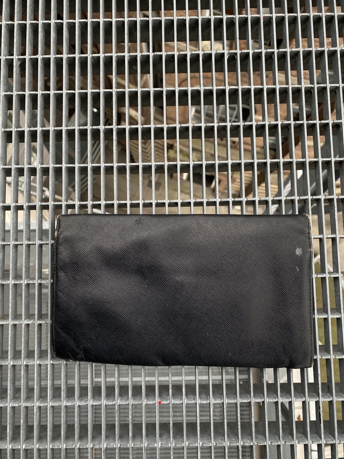 Prada Prada Metal Logo Leather Wallet Size ONE SIZE - 14 Thumbnail