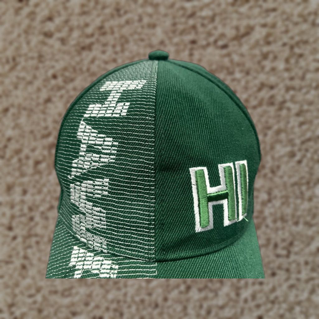 Vintage Island Crew Hawaii Hat Adult One Size Green 100% Polyester Beach Size ONE SIZE - 1 Thumbnail