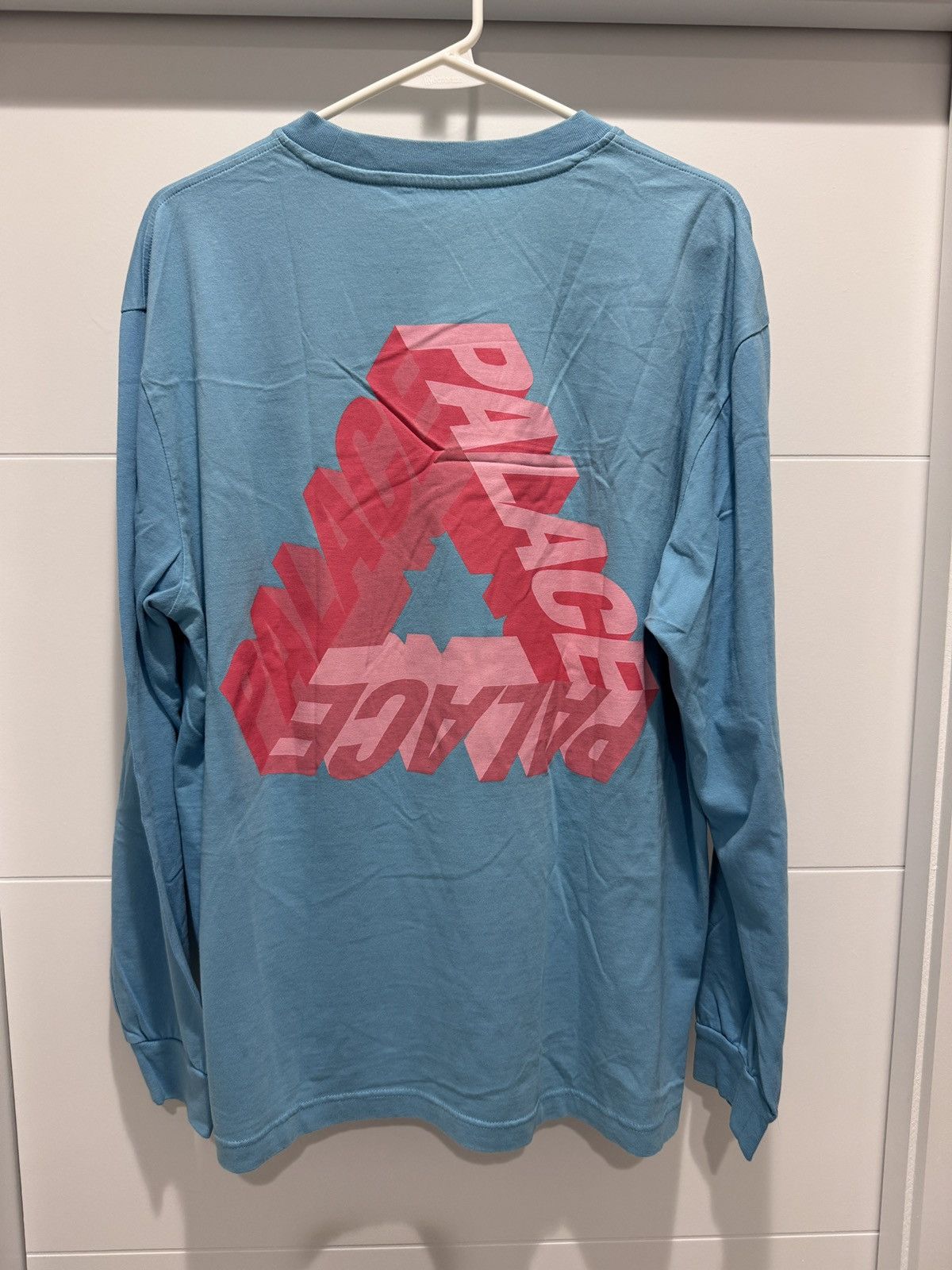 Palace Palace P-3D Triangle Aqua Blue LS Tee T Shirt Size L Size US L / EU 52-54 / 3 - 7 Thumbnail