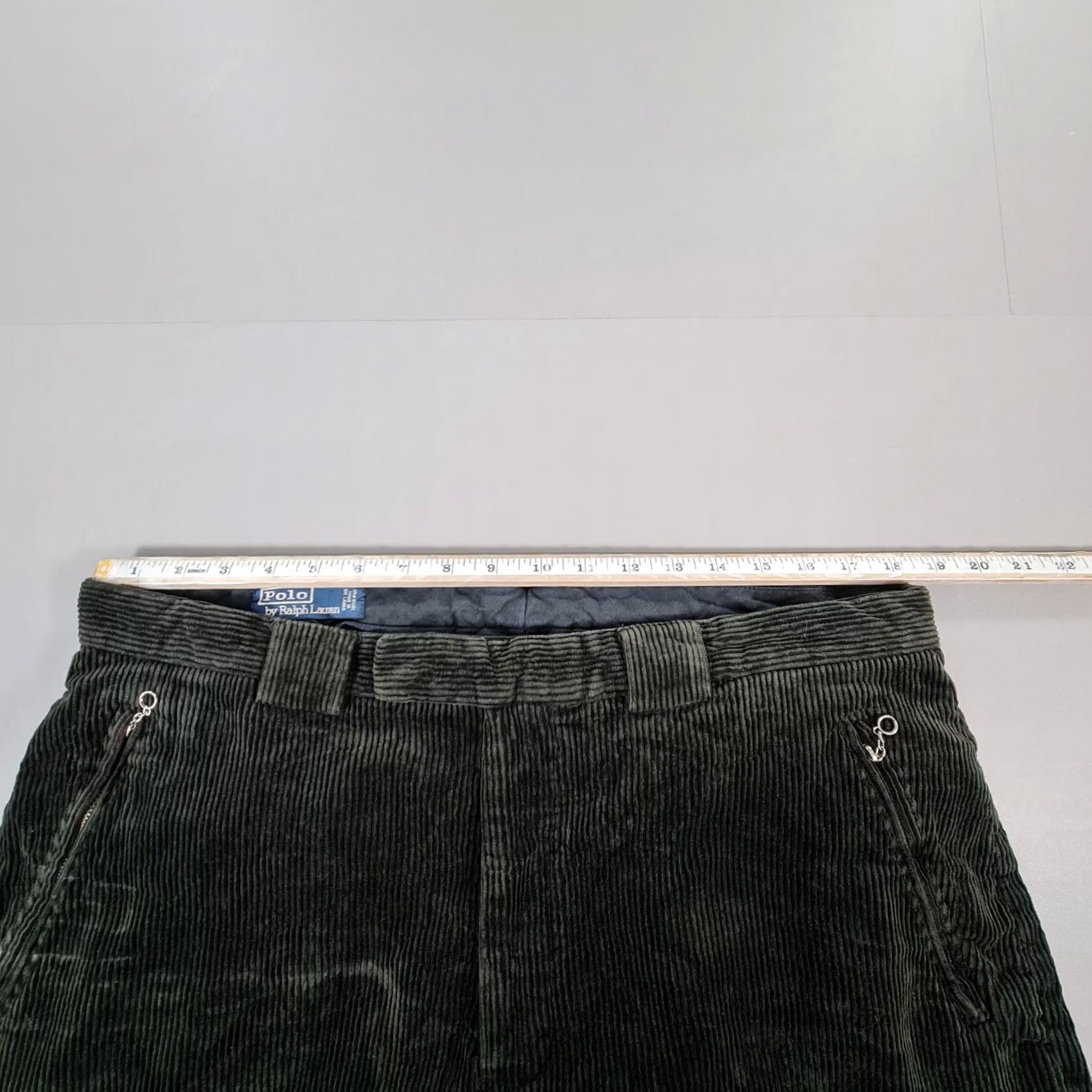 Polo Ralph Lauren Polo Ralph Lauren Mens Cargo Pants Green W36 L32 Corduroy Trousers Jumbo Cord Casual 5 Pockets Front Zip Fly Regular Mens Size US M / EU 48-50 / 2 - 7 Thumbnail