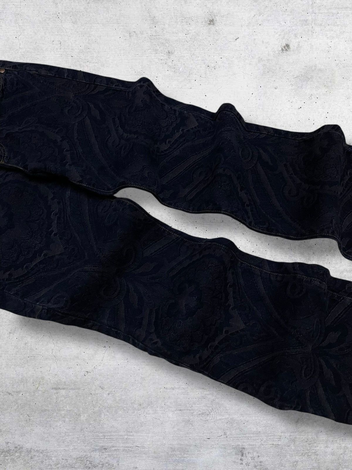 Japanese Brand VINTAGE DKNY DESIGNER PAISLEY FLARED STREETWEAR DENIM Size US 30 / EU 46 - 5 Thumbnail
